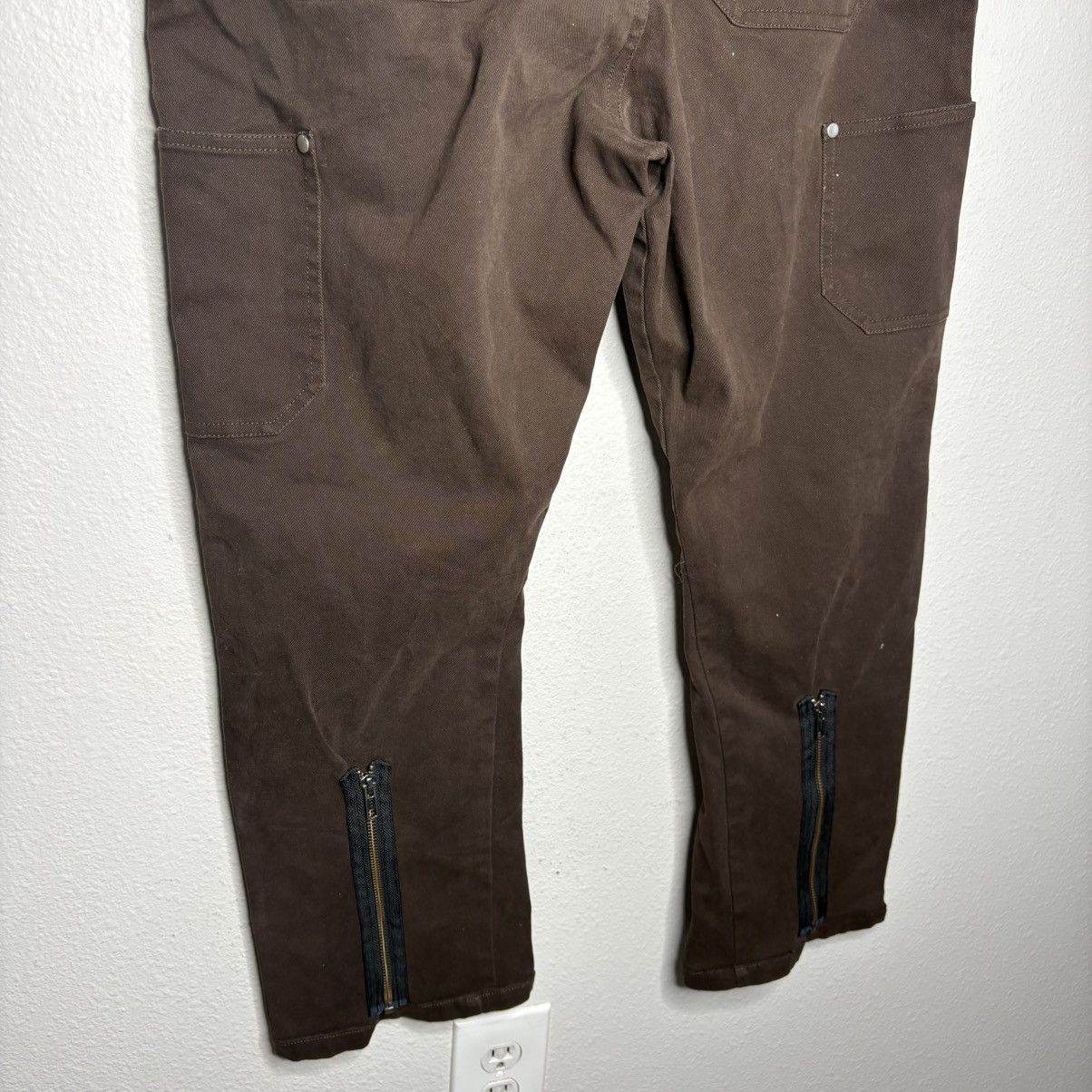 Vuja De VUJA DE Brown Double Knee Pants HEMMED Size US 32 / EU 48 - 6 Thumbnail
