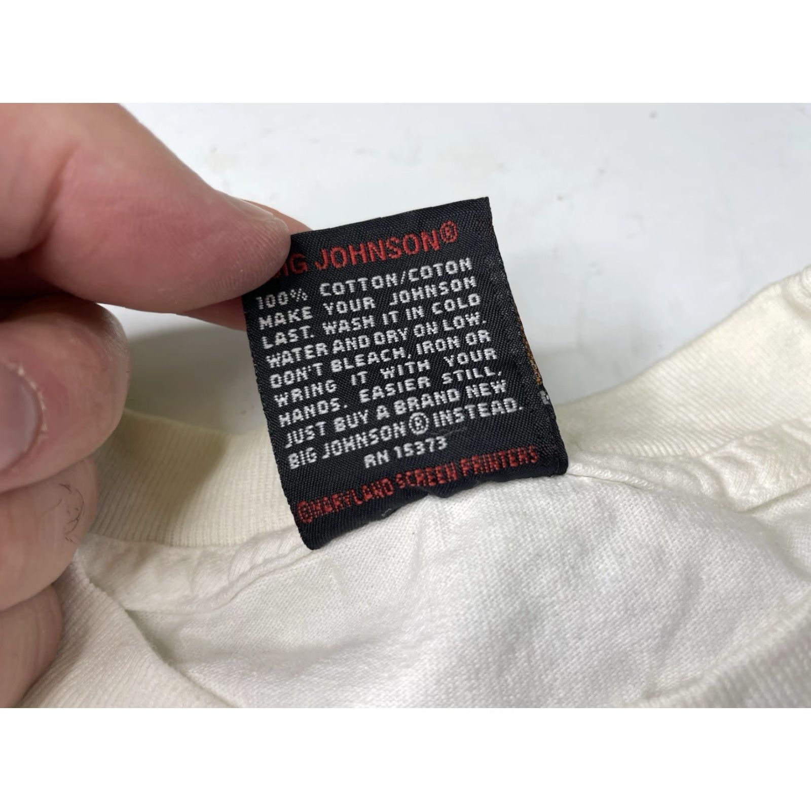 Big John VINTAGE Big Johnson SWAT Team Sex Joke T-Shirt Mens L White Cotton Crew Neck Short Sleeve Graphic Print 2003 USA Fantasy Fire Funny Novelty Size US L / EU 52-54 / 3 - 5 Thumbnail