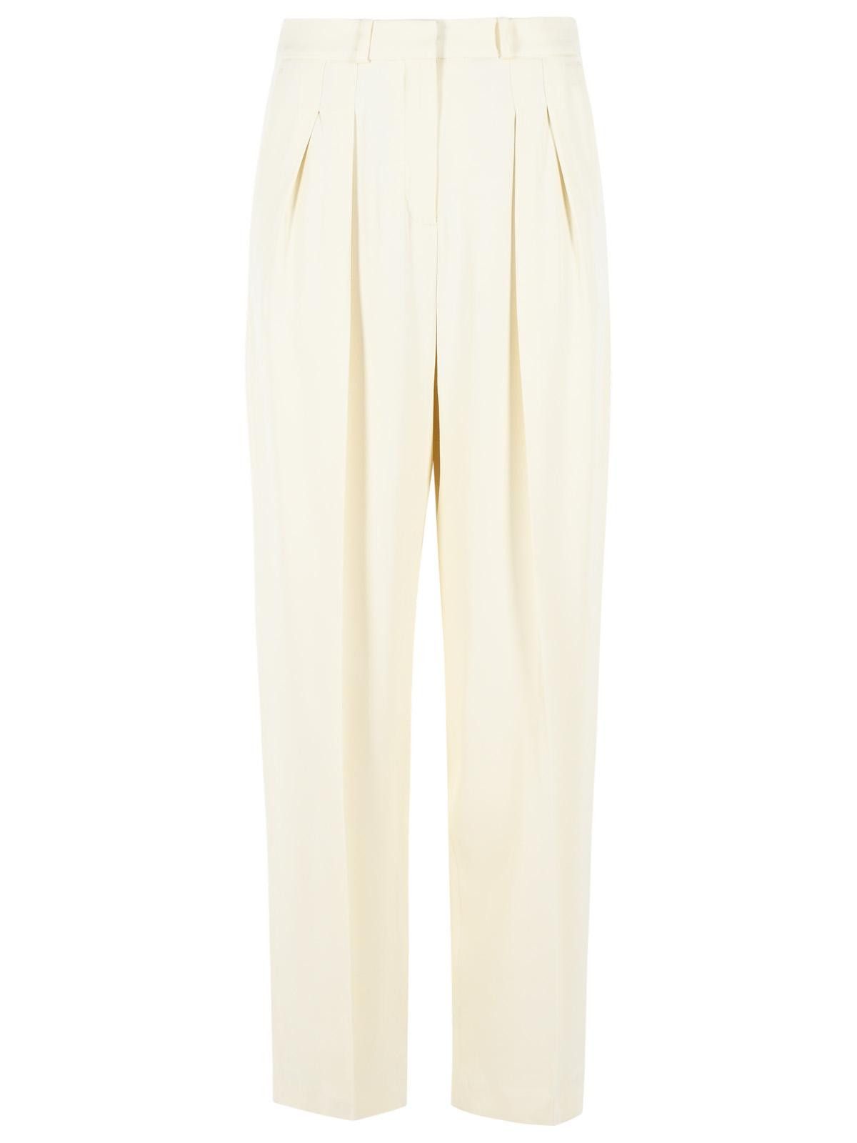 Loulou de Saison LOULOU DE SAISON Alio' Ivory Wool And Viscose Pants Size 27" / US 4 / IT 40 - 1 Thumbnail