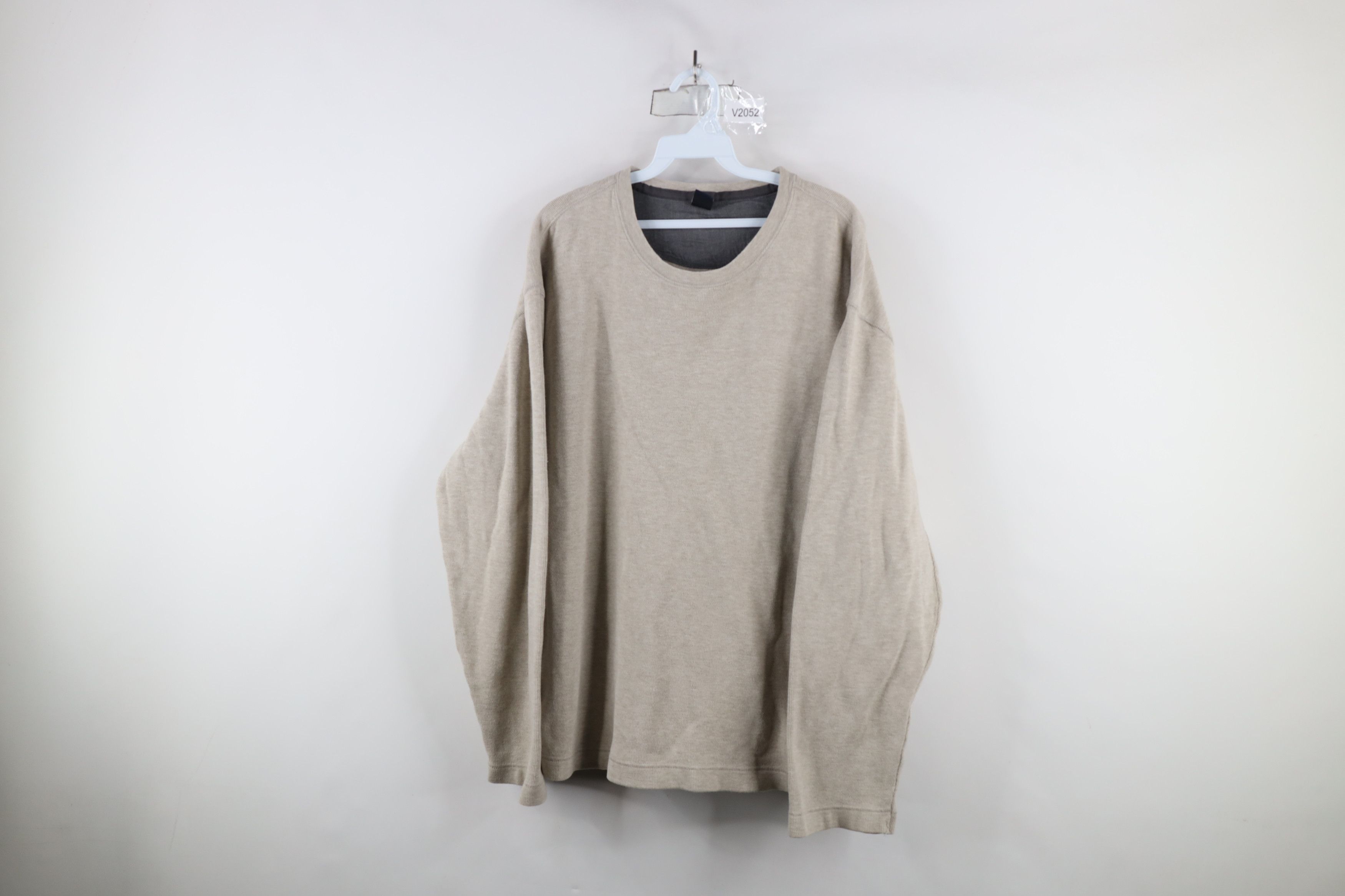 Gap × Vintage Vintage 90s Y2K Gap Cotton Ribbed Knit Long Sleeve T-Shirt Size US XXL / EU 58 / 5 - 1 Thumbnail