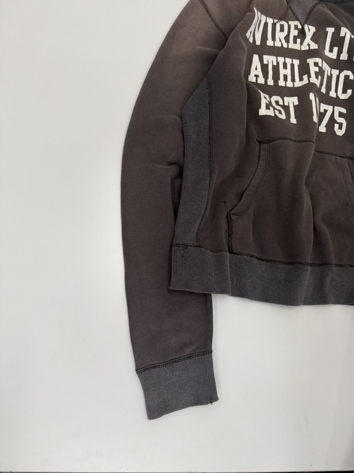 Avirex 🔥 Avirex LTD Athletic Discolored Crazy Distressed Hoodie -L Size US L / EU 52-54 / 3 - 3 Thumbnail