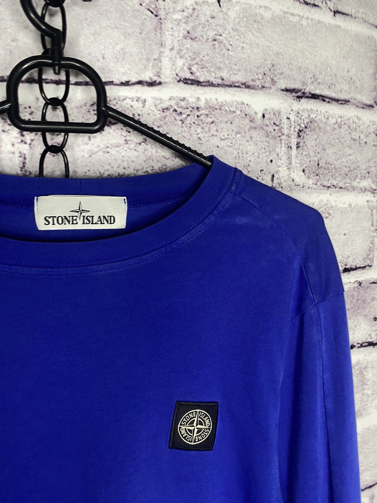 Men's Stone island Patch Program logo long sleeve
