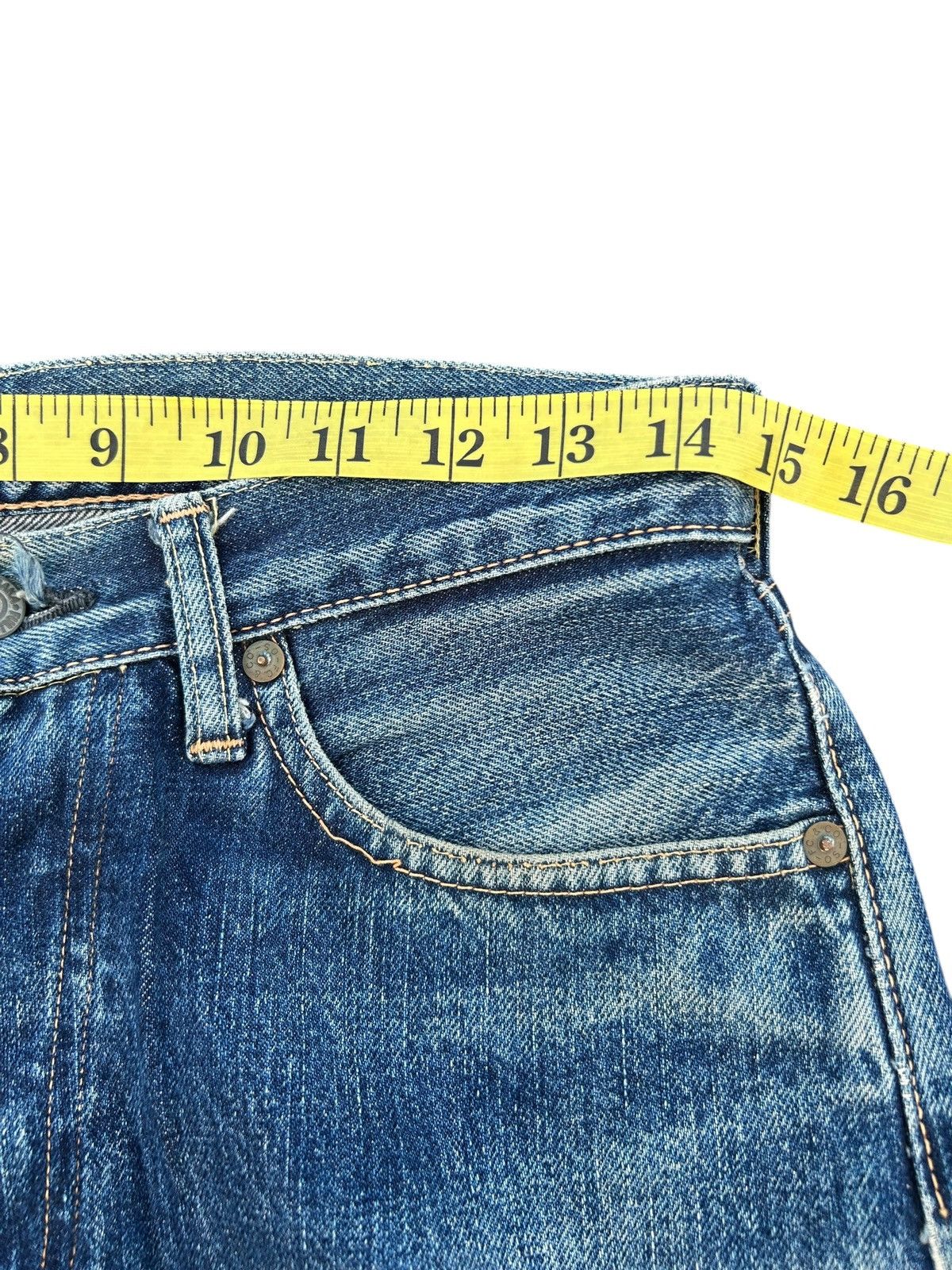 Full Count & Co. × Kapital × Vintage Vintage Full Count Selvedge Distressed Denim Jeans Size US 29 - 19 Thumbnail