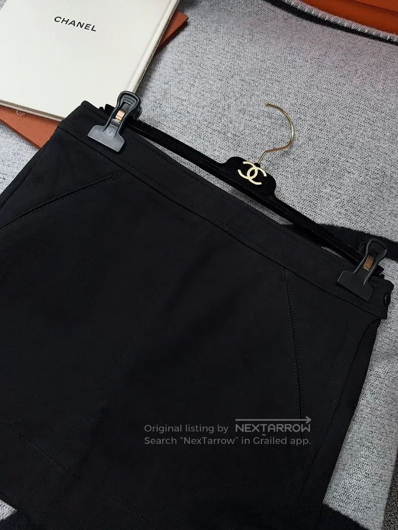 Hermes Hermes Black skirt short skirt Size 25" / US 0 / IT 36 - 6 Thumbnail