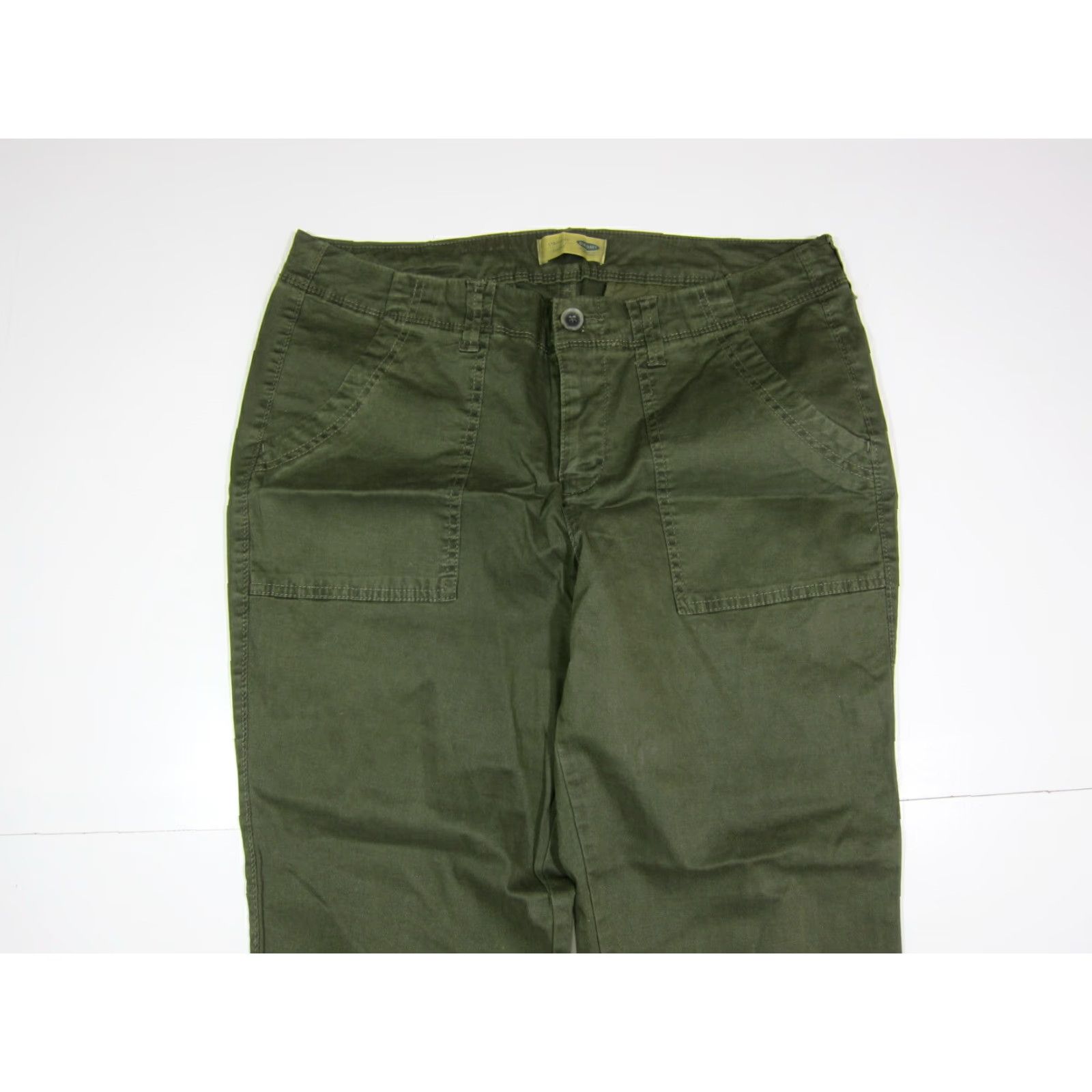 Old Navy Old Navy Cotton Stretch Army Green Straight Leg Casual Chino Pant Women Size 10 Size 32" / US 10 / IT 46 - 7 Thumbnail