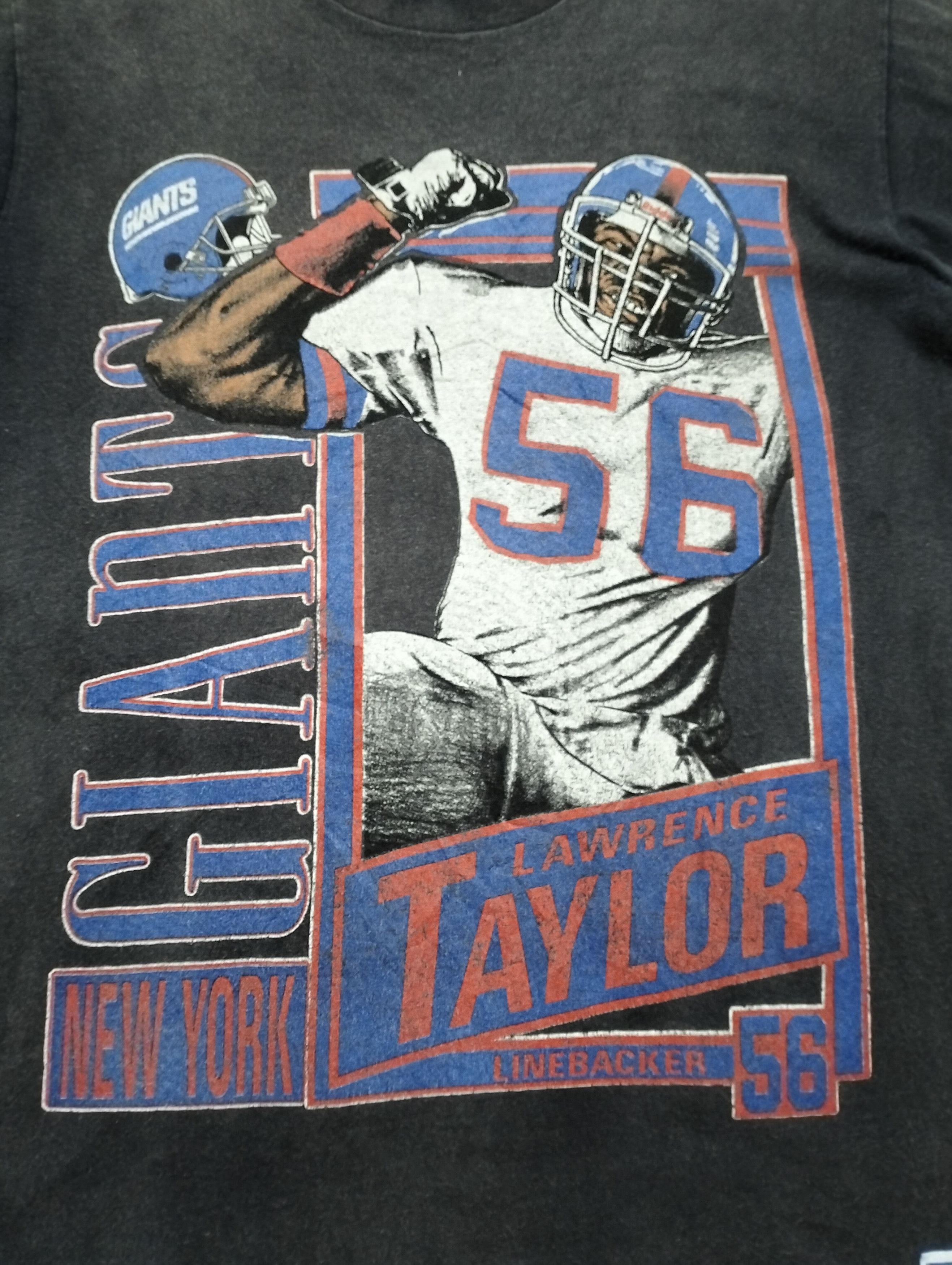 NFL VTG USA Nutmeg Black NFL New York Giants Lawrence Taylor Tee Size US M / EU 48-50 / 2 - 3 Thumbnail