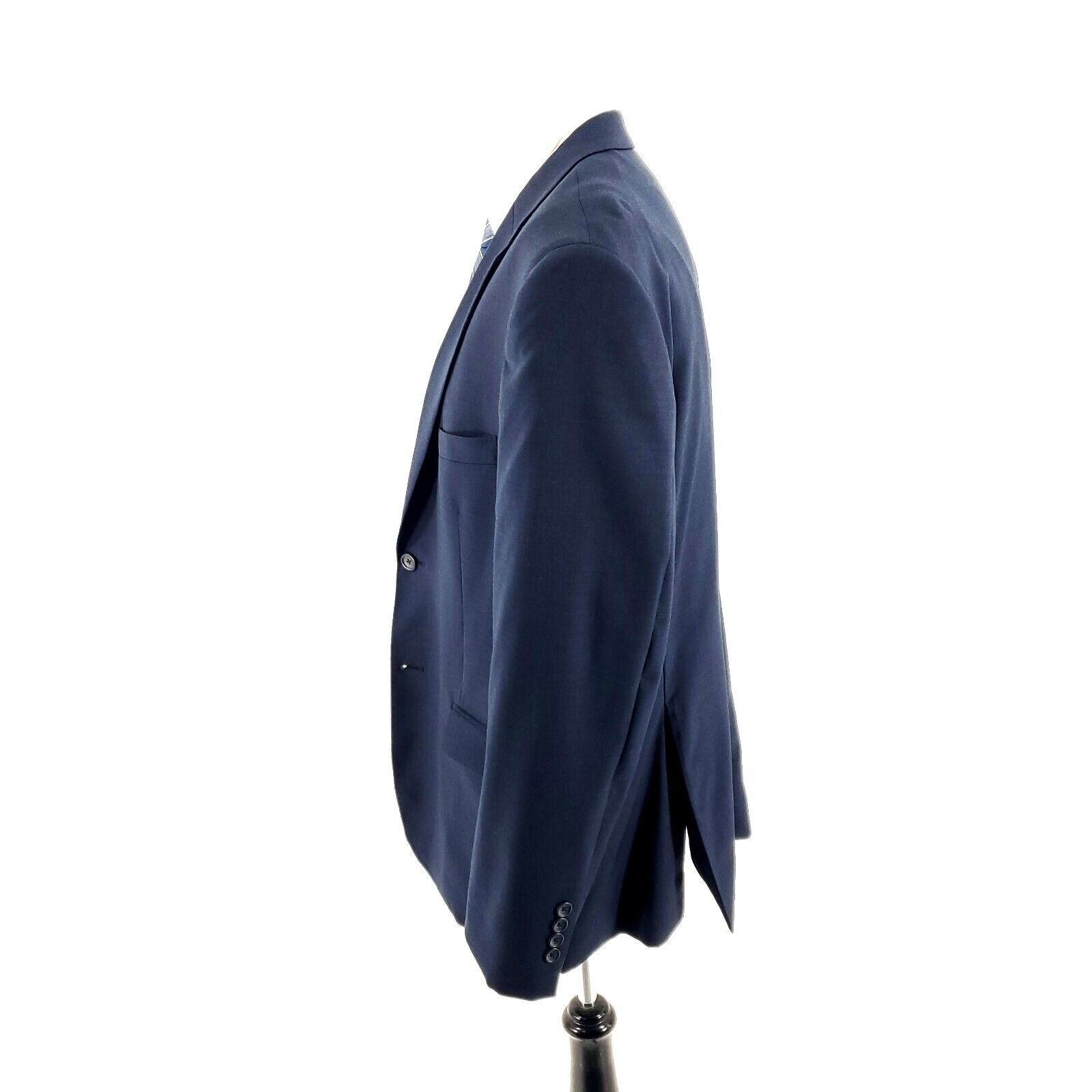 Pronto Uomo Pronto Uomo Platinum Wool 2 Button 2 Piece Suit 42S Blue 39/ Size 42S - 5 Thumbnail