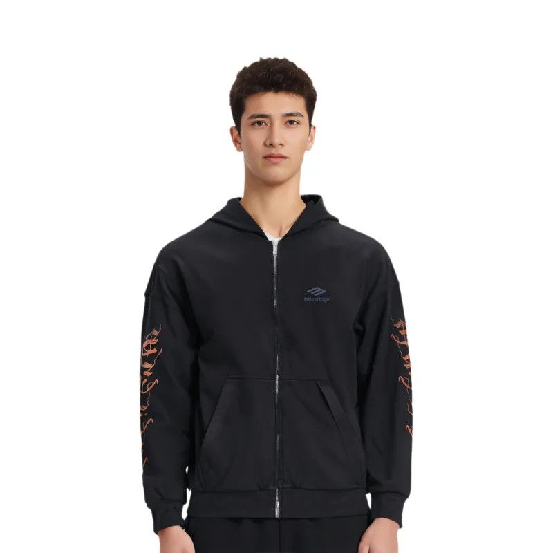 Balenciaga o1srvl11e1124 Dup / Heavy Metal Zip-Up Hoodie Small Fit Size US L / EU 52-54 / 3 - 3 Thumbnail