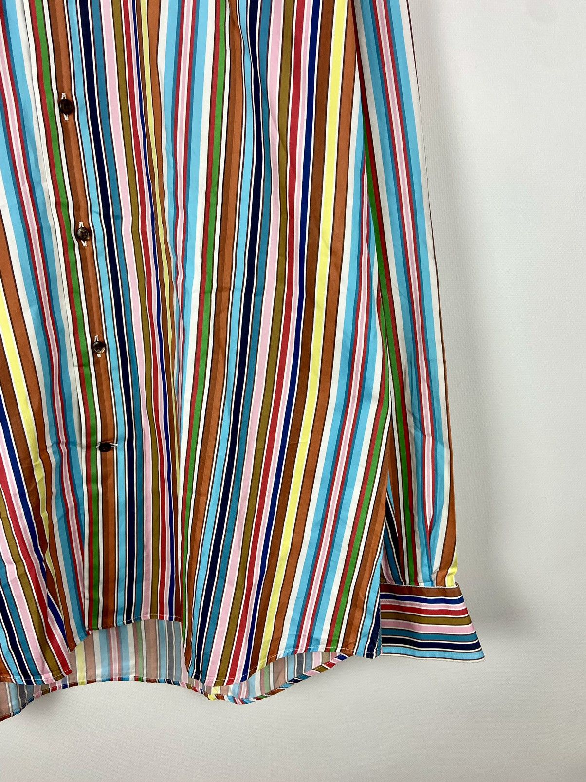 Etro Etro Milano Mens Striped Button-Down Luxury Shirt Size US L / EU 52-54 / 3 - 8 Thumbnail