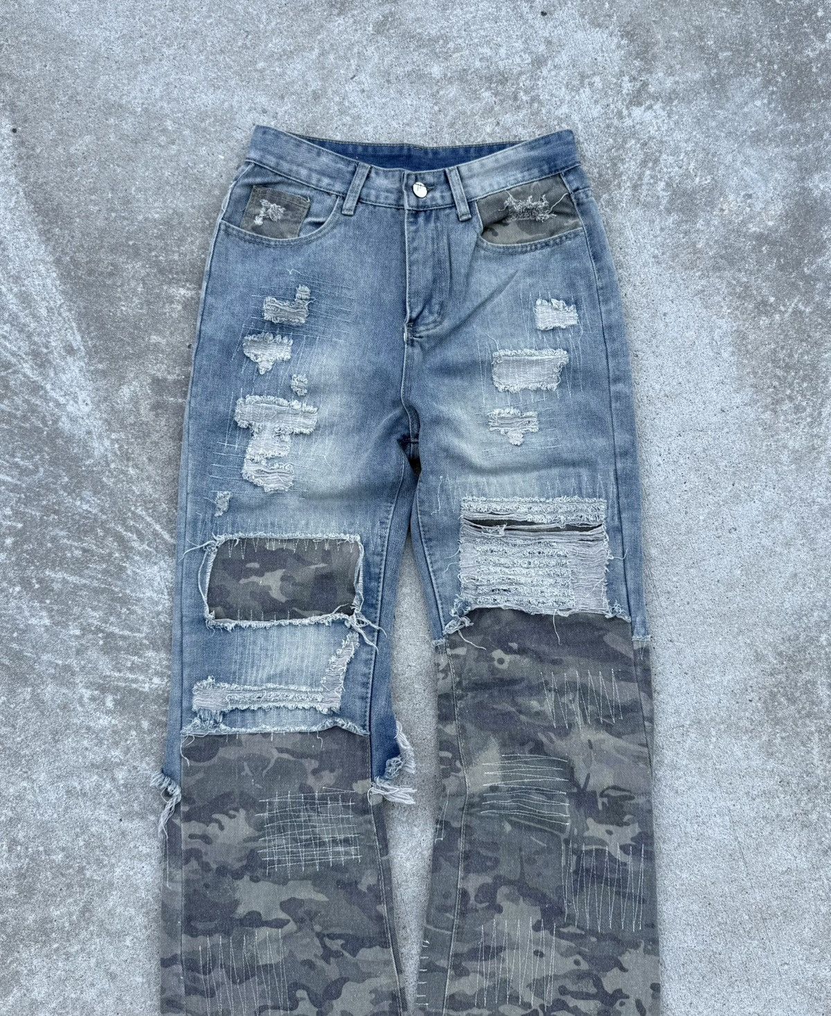 Vintage Vintage Y2K avantgarde streetwear affliction opium jeans Size US 30 / EU 46 - 4 Thumbnail