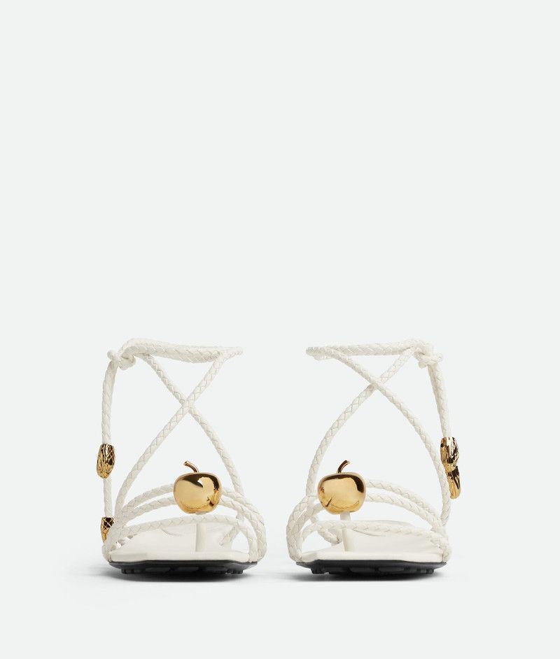 Bottega Veneta o1s1rm0426 Adam Flat Sandals in White Size US 8 / IT 38 - 2 Thumbnail