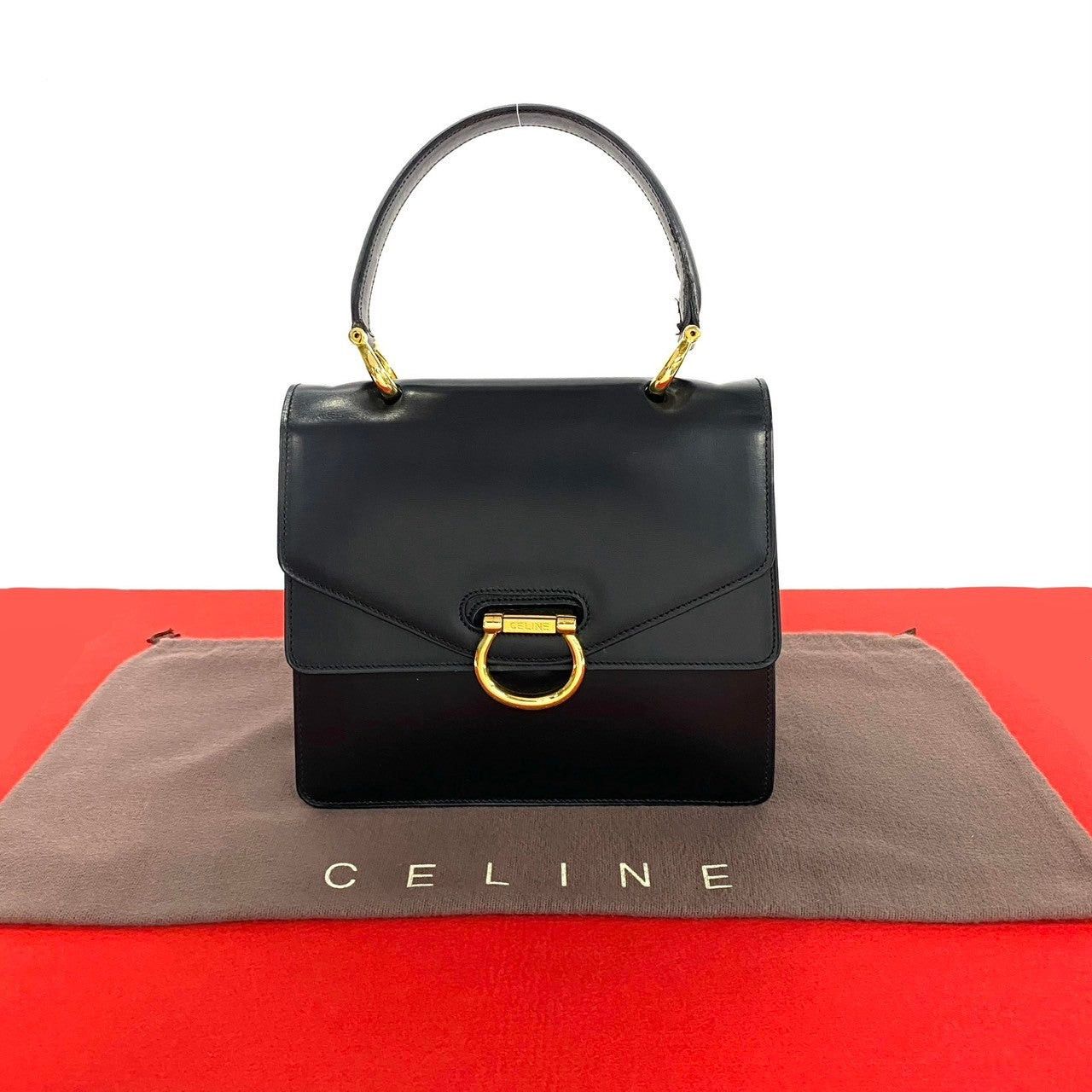 Celine Celine Handbag Black Leather Size ONE SIZE - 1 Thumbnail