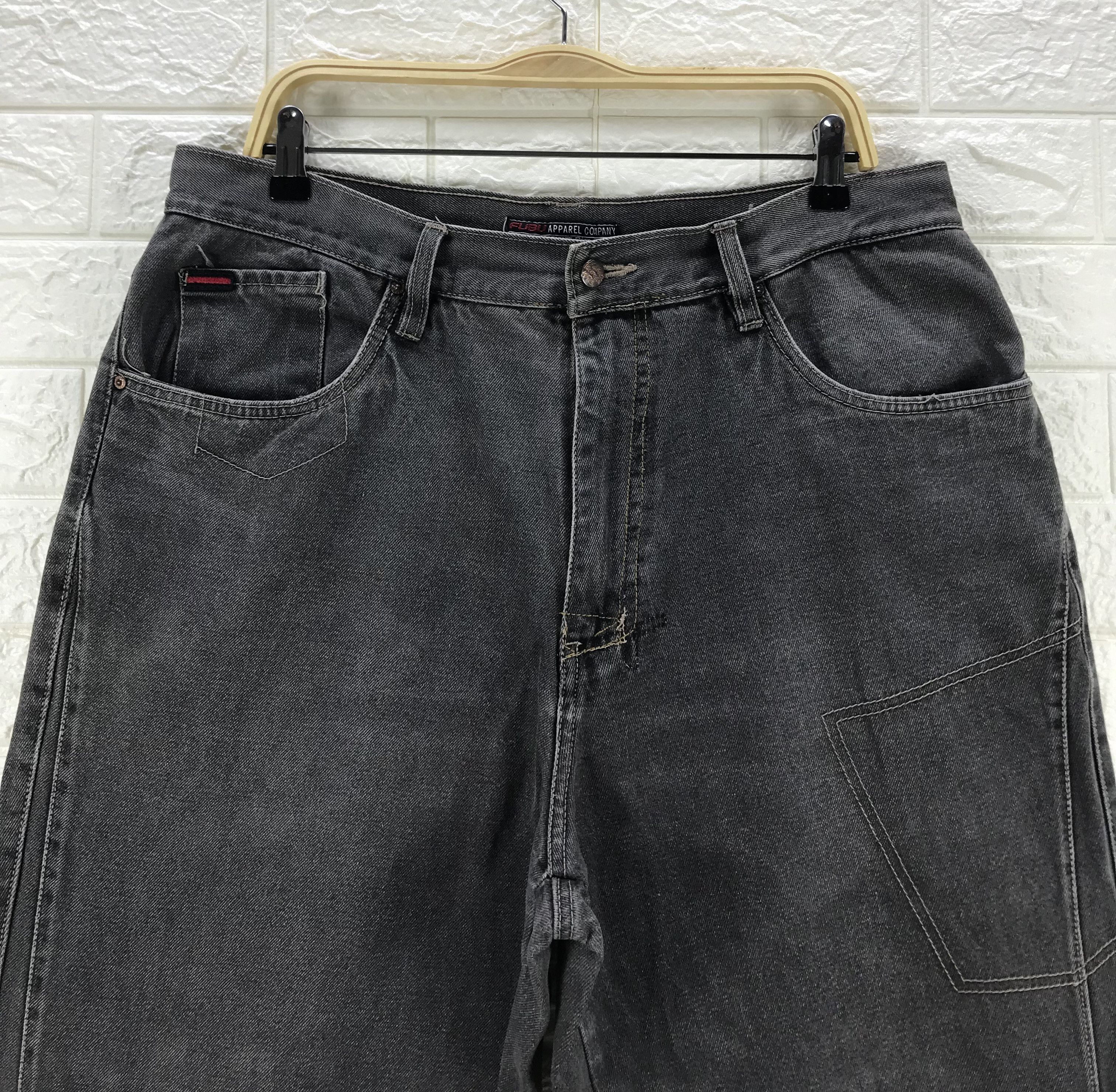 Fubu Vintage Fubu Circa 1992 Faded Black Wide Baggy Jeans Size US 36 / EU 52 - 2 Thumbnail