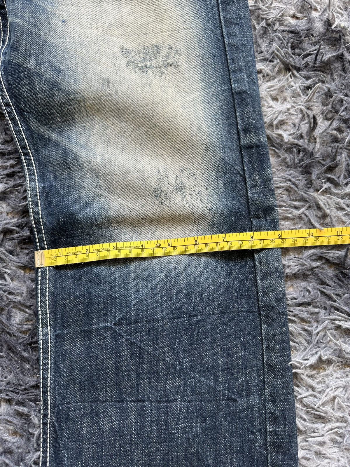Japanese Brand 00’s Army of No !!! calf leather jeans Size US 32 / EU 48 - 15 Thumbnail