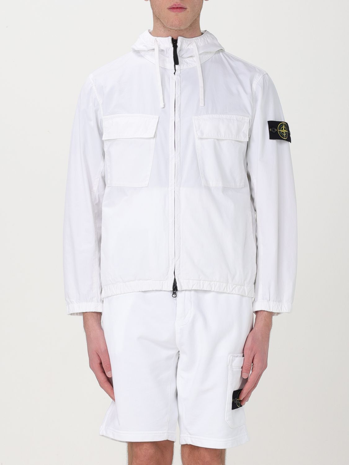 image of Stone Island Jacket Men White (Size 2XL)