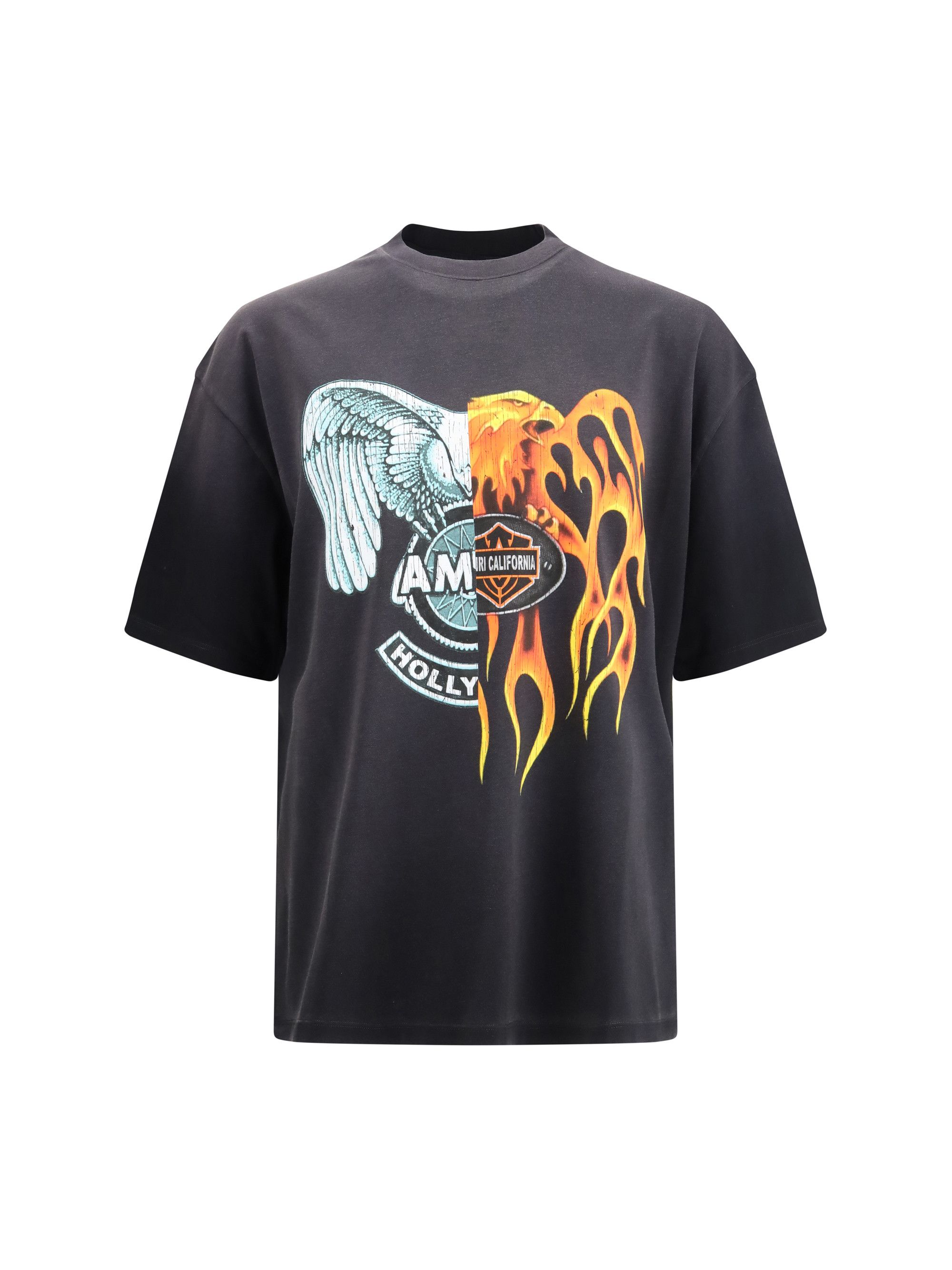 Amiri Spliced Logo T-shirt Size US L / EU 52-54 / 3 - 1 Thumbnail