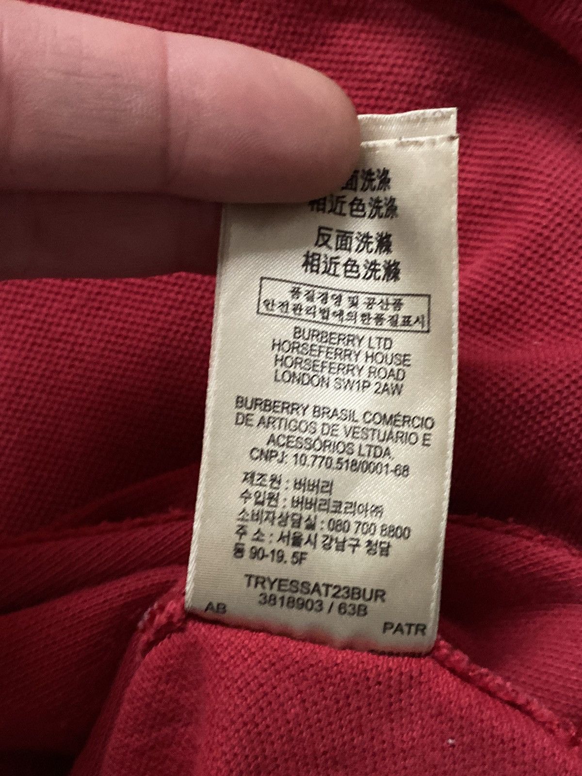 Burberry classic Burberry polo shirt with nova check Size US L / EU 52-54 / 3 - 12 Thumbnail