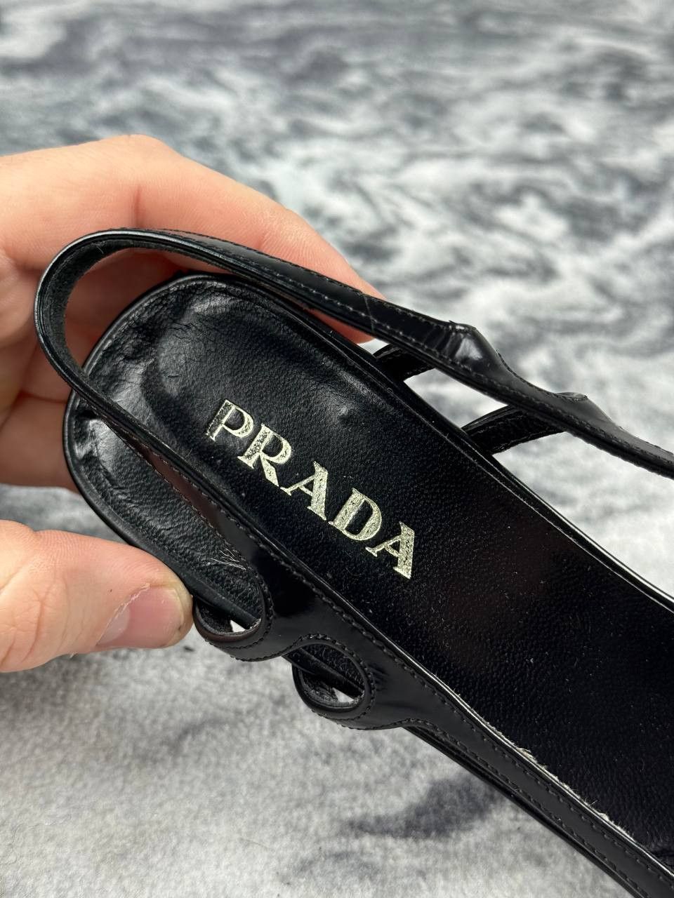 Prada PRADA Leather Slingback Pointed Pumps Size US 6.5 / IT 36.5 - 12 Thumbnail