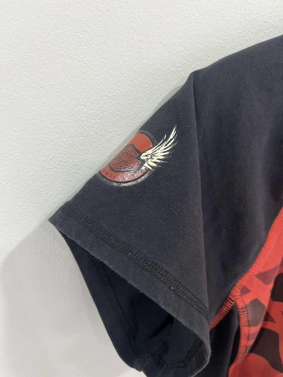 Harley Davidson Vintage Womens Harley Davidson Y2K Top Shirt quarter zip Size L / US 10 / IT 46 - 4 Thumbnail