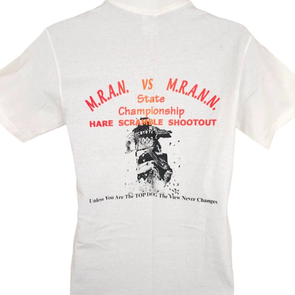 Anvil VINTAGE Anvil Motocross T Shirt Mens Small White Double-Sided Racing Size US S / EU 44-46 / 1 - 4 Thumbnail