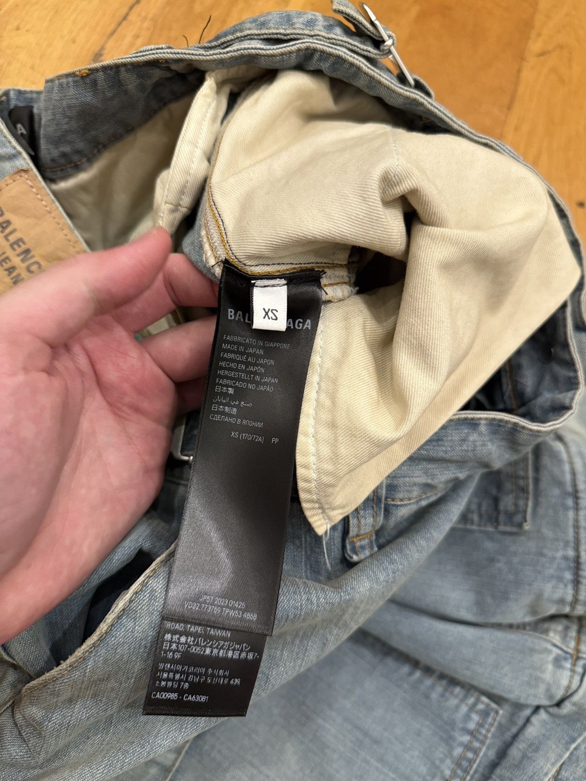 Balenciaga Convertible Cargo Denim Pants Size US 30 / EU 46 - 4 Thumbnail