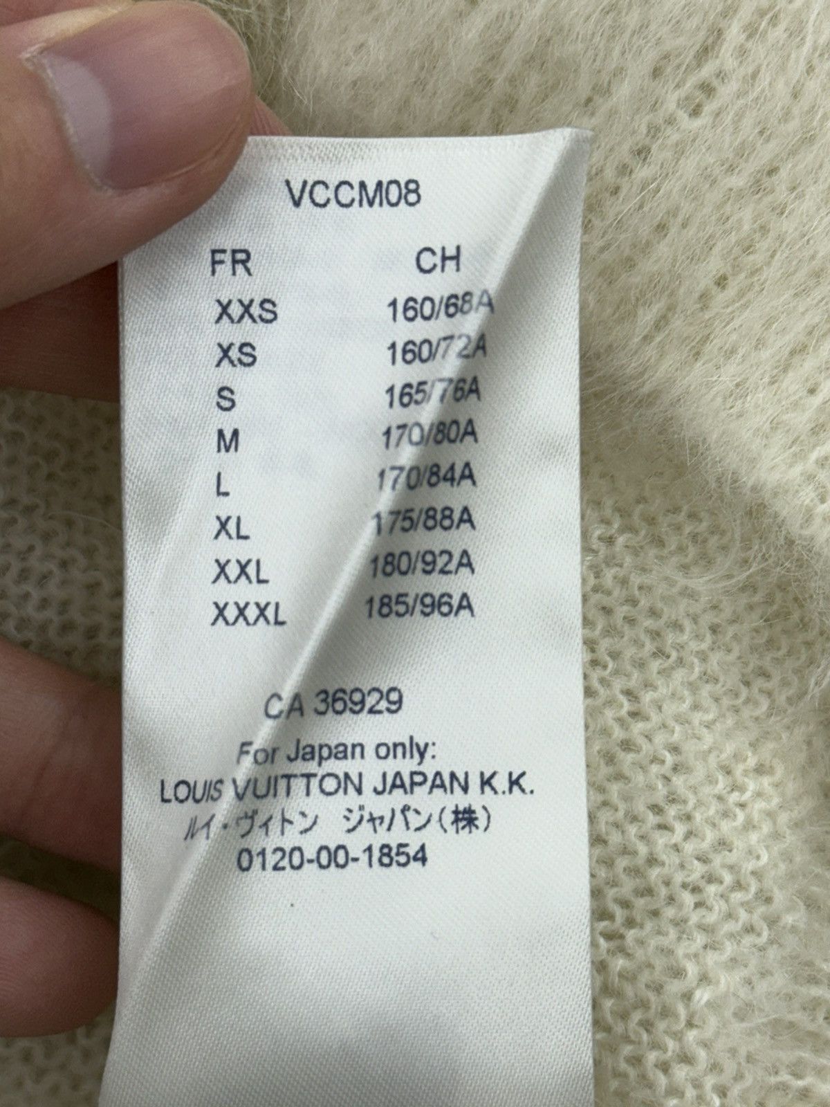 Louis Vuitton Louis Vuitton White/Green Mohair Knit Sweater Size US S / EU 44-46 / 1 - 9 Thumbnail