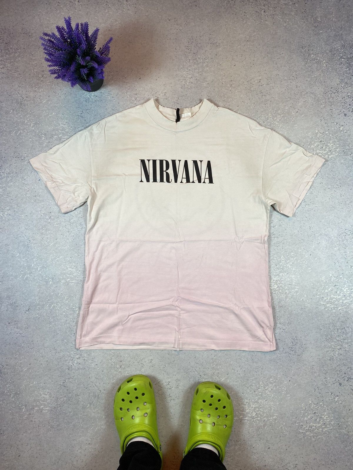 Band Tees Nirvana Men’s White T-shirt With Big Logo Size Medium Size US M / EU 48-50 / 2 - 2 Thumbnail