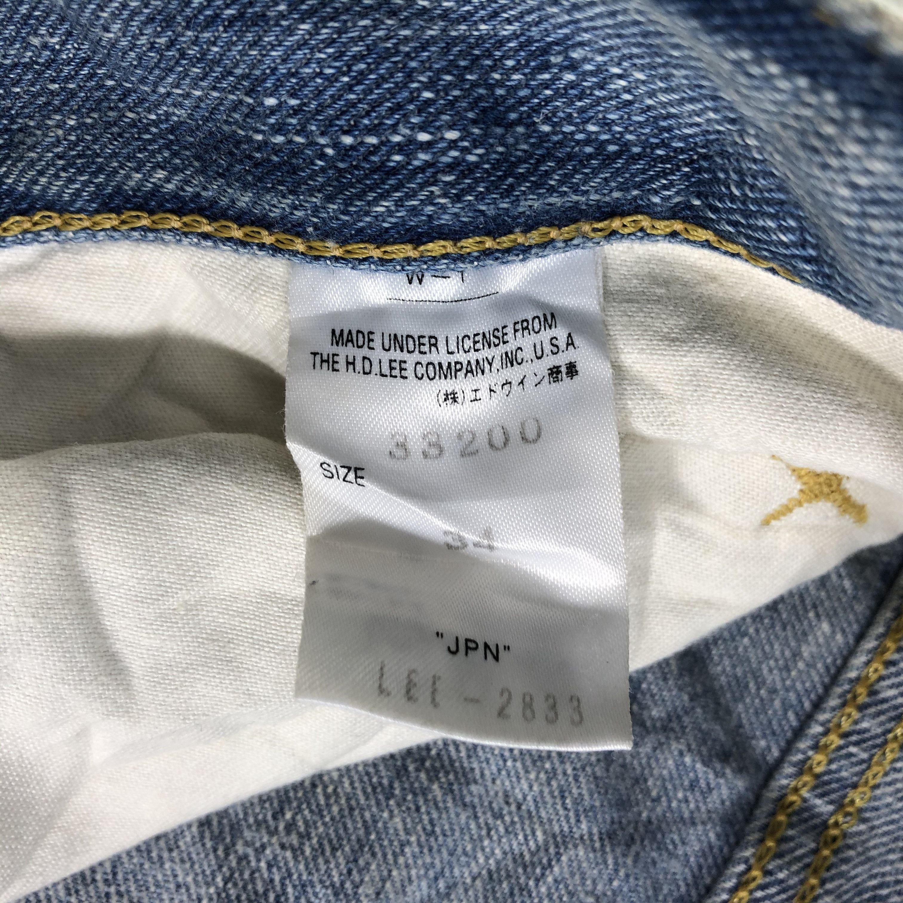 Lee Vintage Blue Wash Lee Jeans-J2928 Size US 35 - 11 Thumbnail