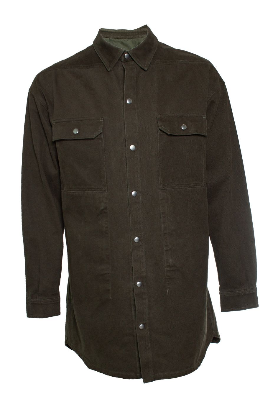 Rick Owens Rick Owens, Strobe FW22 green overshirt Size US M / EU 48-50 / 2 - 1 Thumbnail