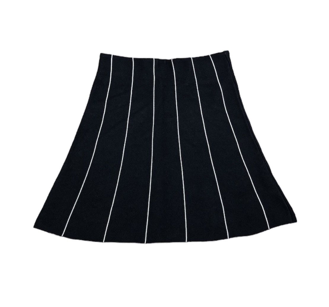 Japanese Brand MILA OWEN Made In Japan Stripe Mini Skirt #2633-94 Size 28" / US 6 / IT 42 - 1 Thumbnail