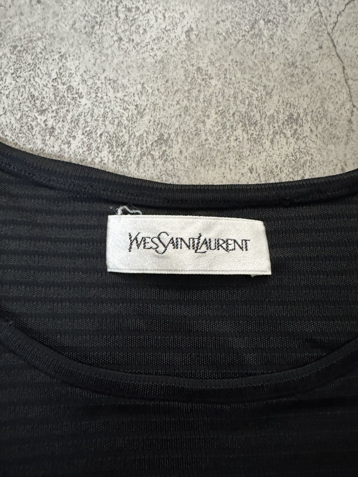 Yves Saint Laurent BLACK RIBBED SHORT SLEEVE DRESS FROM YVES SAINT LAUREN Size M / US 6-8 / IT 42-44 - 5 Thumbnail