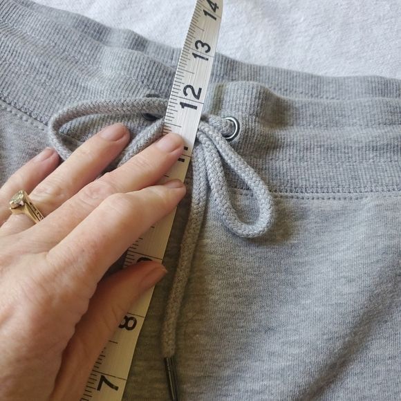 Vintage Honey Dew Grey with Lt Pink Embroidered Hearts Cinched Joggi Size 34" / US 12 / IT 48 - 9 Thumbnail