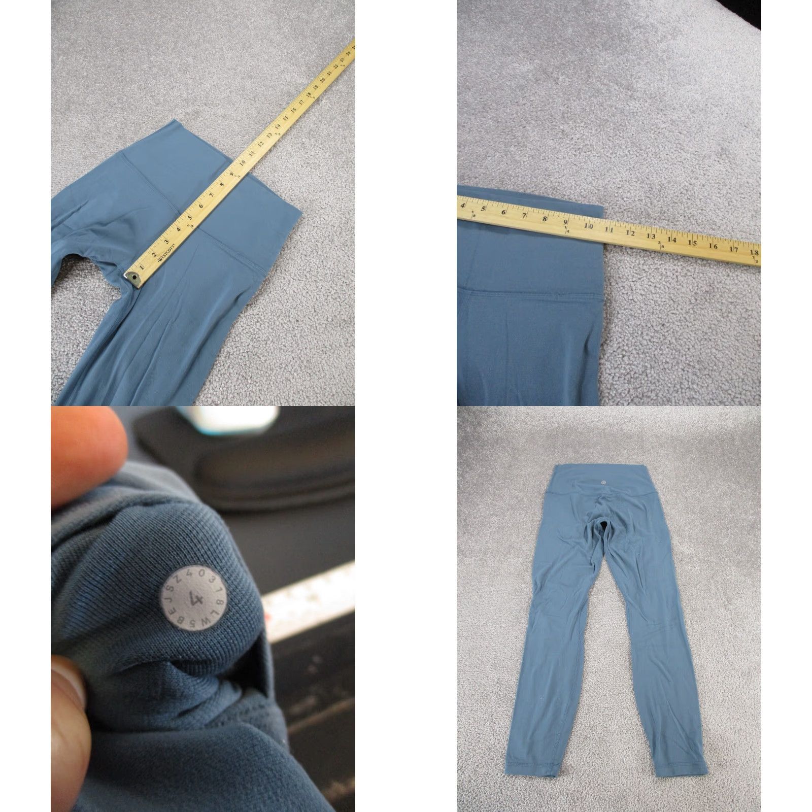 Lululemon Lululemon Leggings Womens 4 Align II Blue Cropped Yoga 25" Activewear Athletic Size 4 Womens Size 27" / US 4 / IT 40 - 8 Thumbnail