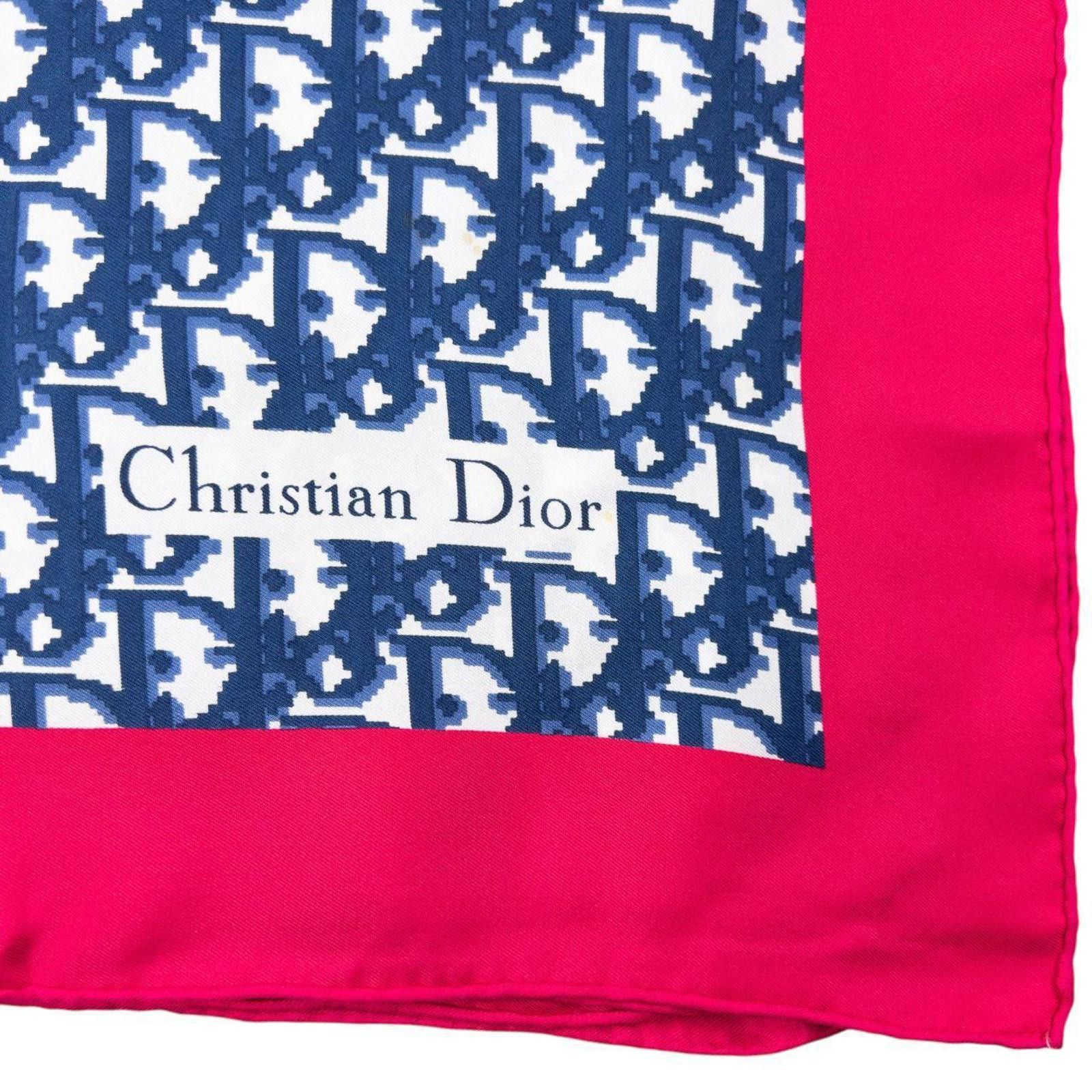 Christian Dior Monsieur Vintage 2000s Dior Monogram Pixel Silk Scarf Size ONE SIZE - 5 Thumbnail