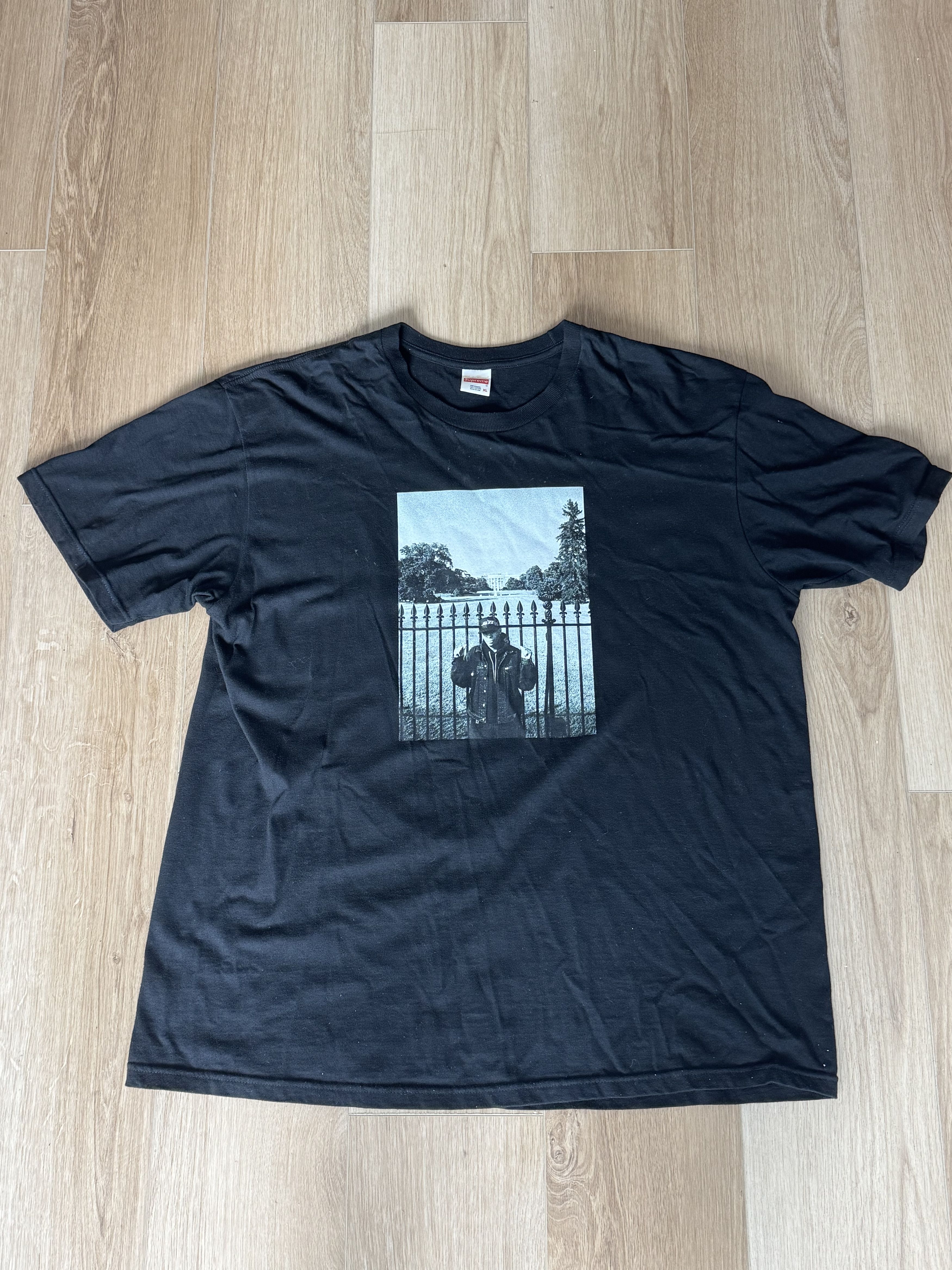 新作！18 Supreme UNDERCOVER Public Enemy White House Tee黒 NWOT Supreme x Undercover Public Enemy White House Tee SS18