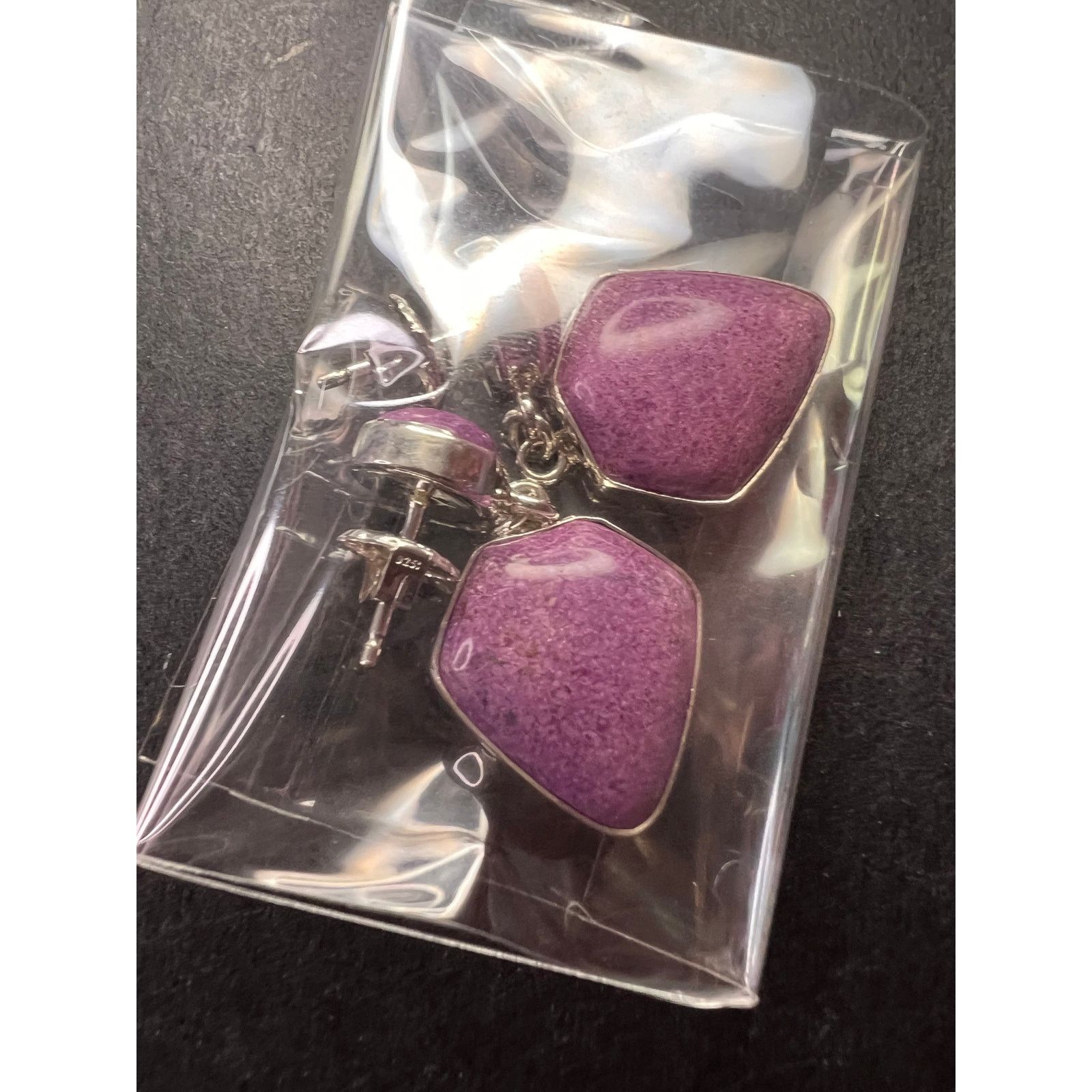 Other NEW Jay King stichtite sterling silver earrings Size ONE SIZE - 6 Thumbnail