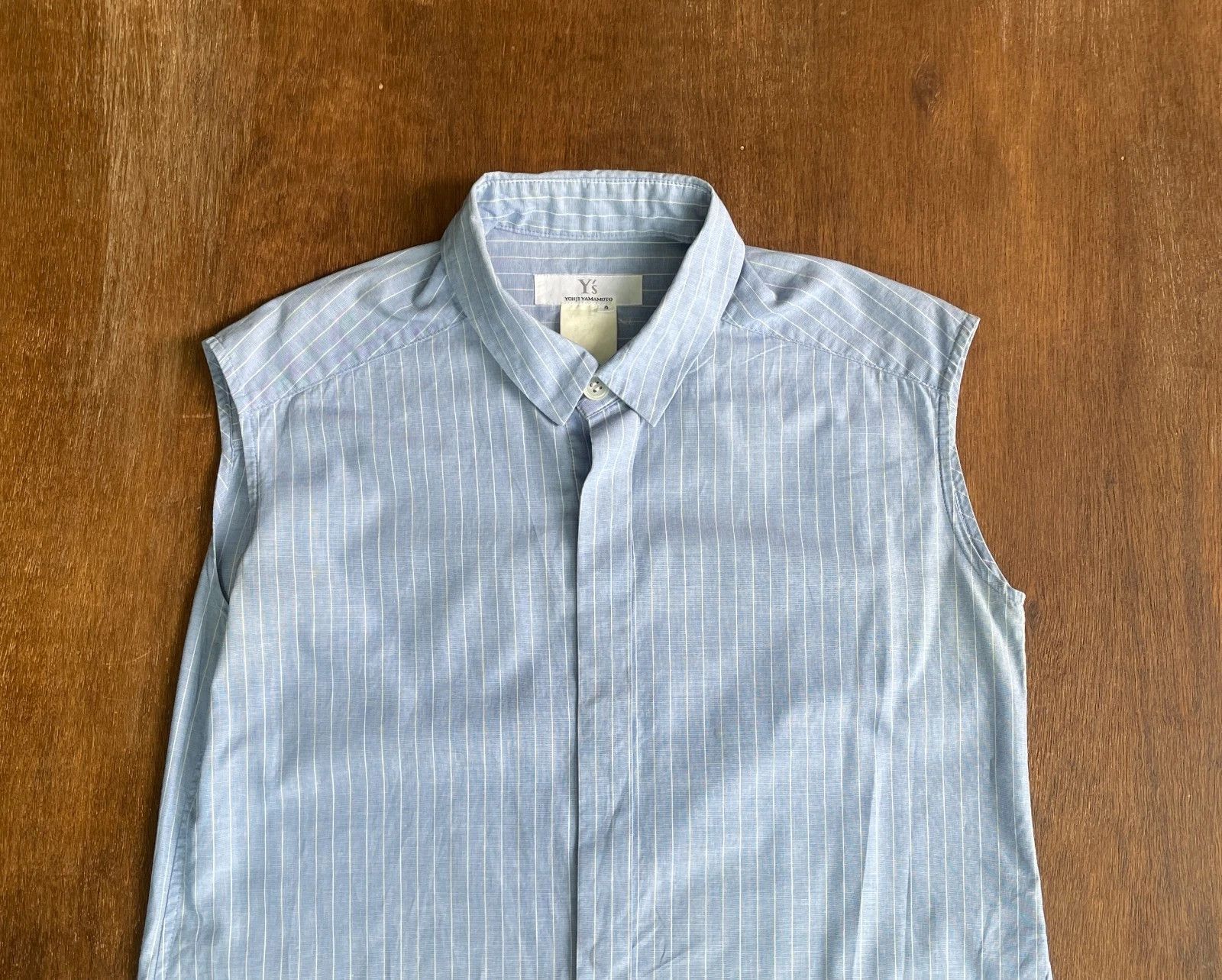 Y's Y's Yohji Yamamoto Sleeveless Stripped Shirt Size S / US 4 / IT 40 - 2 Thumbnail
