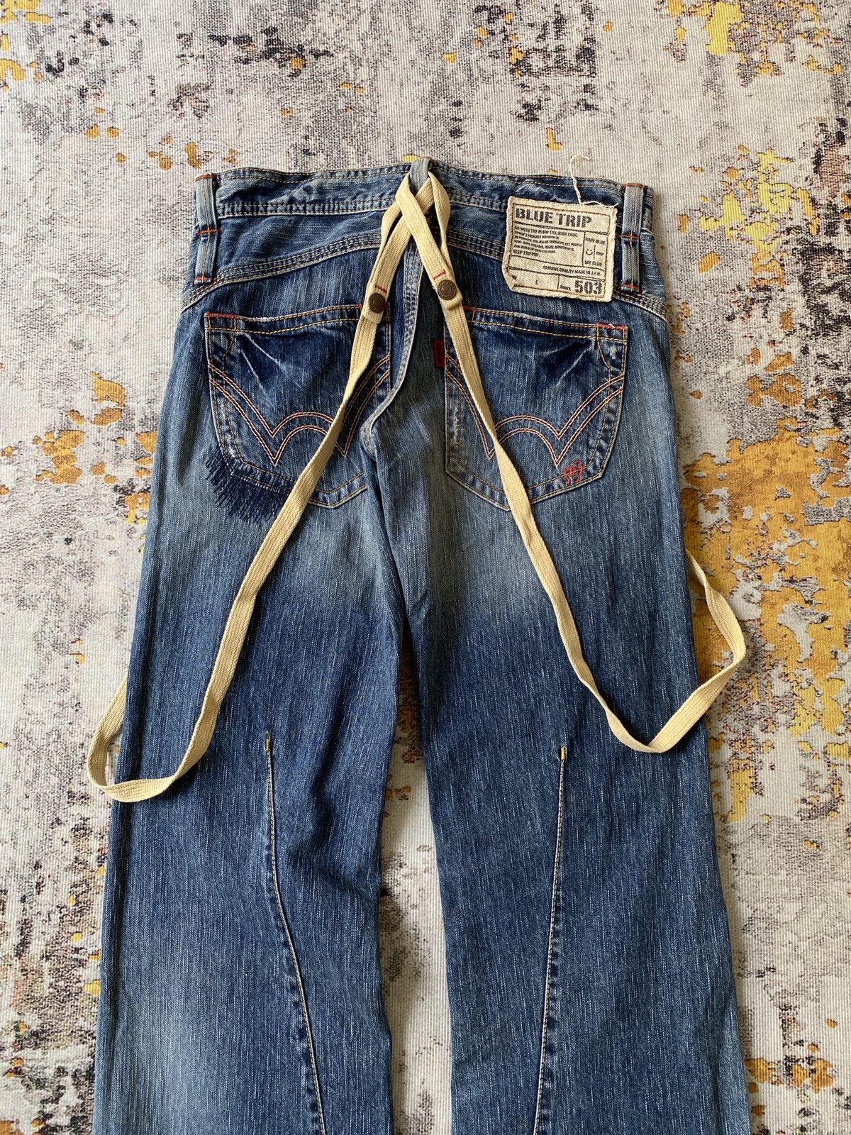 Japanese Brand Edwin 503 Japan Distressed Flare Denim Size US 30 / EU 46 - 8 Thumbnail
