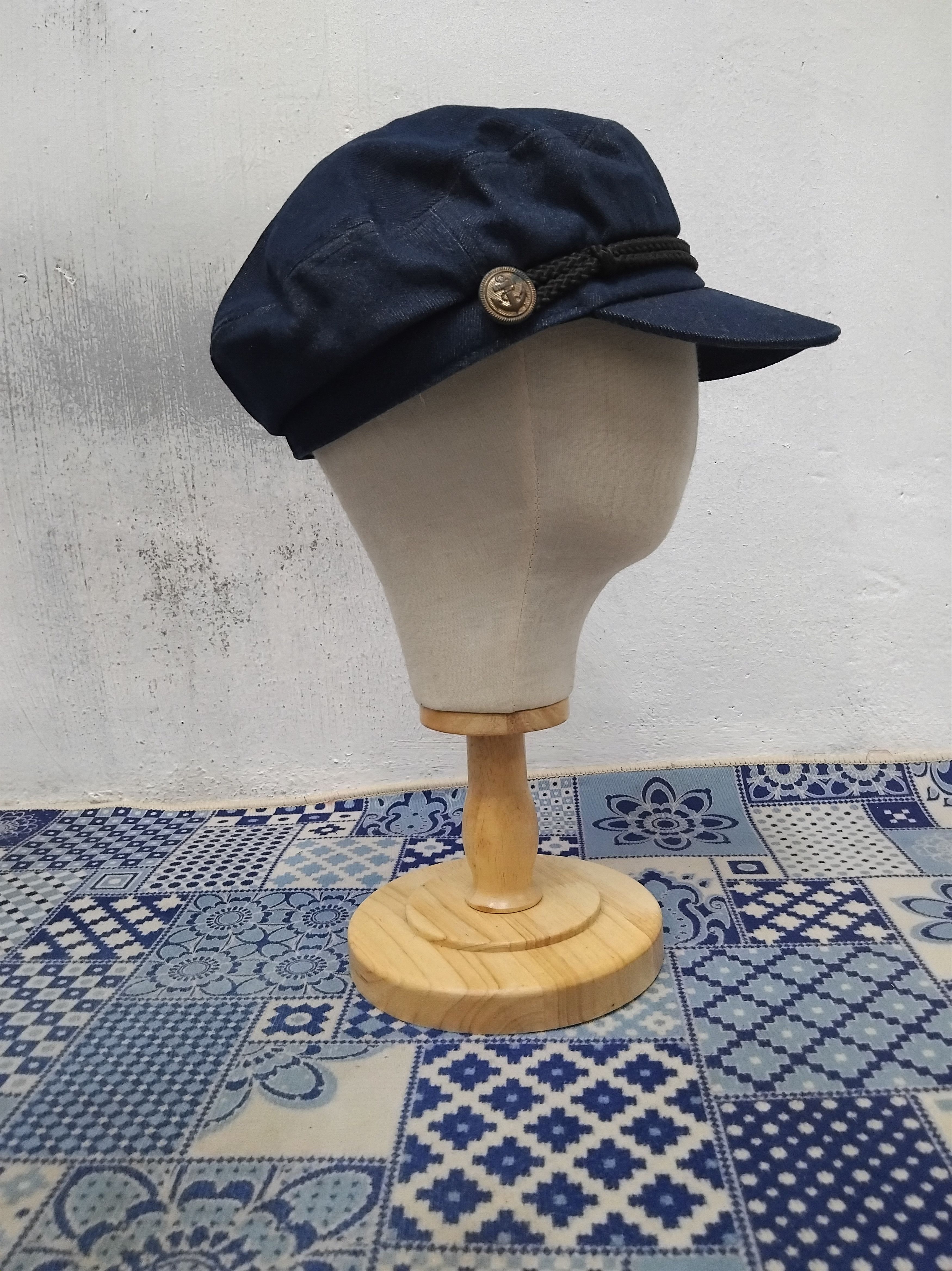 PPFM 💥Earth music & ecology blue colour captain cap Size ONE SIZE - 8 Thumbnail