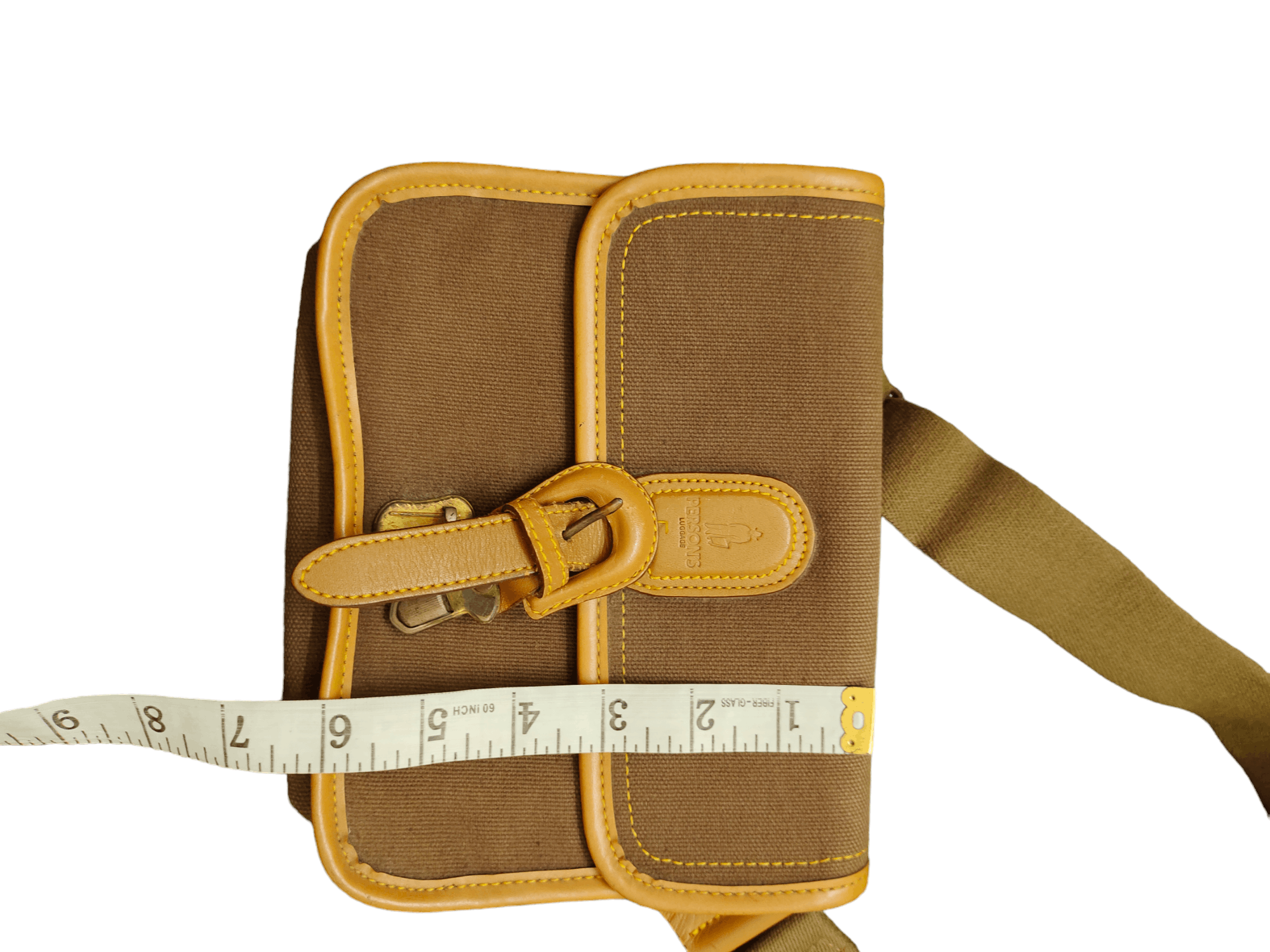 PERSON'S Vintage Persons Duck Cotton Leather Lining Belt Bag Size ONE SIZE - 11 Thumbnail