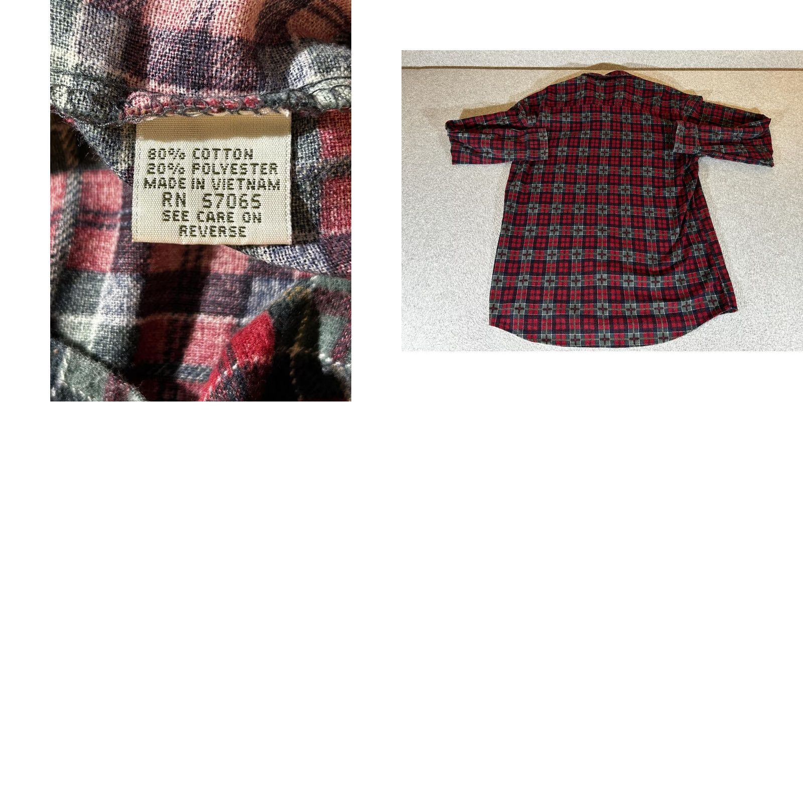 Vintage Vintage Wilderness Flannel Shirt Mens Large Plaid Button Long Sleeve Workwear Outdoor 90s Red Cotton Polyester Casual Winter Mens L Plaid Shirt Size US L / EU 52-54 / 3 - 8 Thumbnail