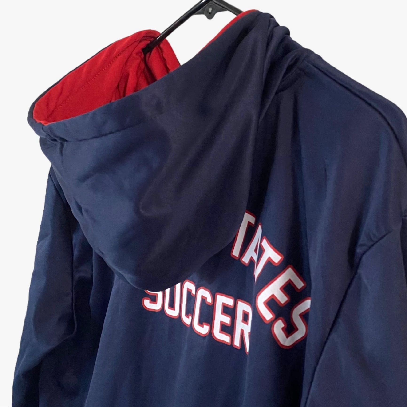 Vintage U.S. Soccer Hoodie Sideline Full-Zip Navy Blue Men's Small Long-Sleeve Pullover Mens Size US S / EU 44-46 / 1 - 6 Thumbnail