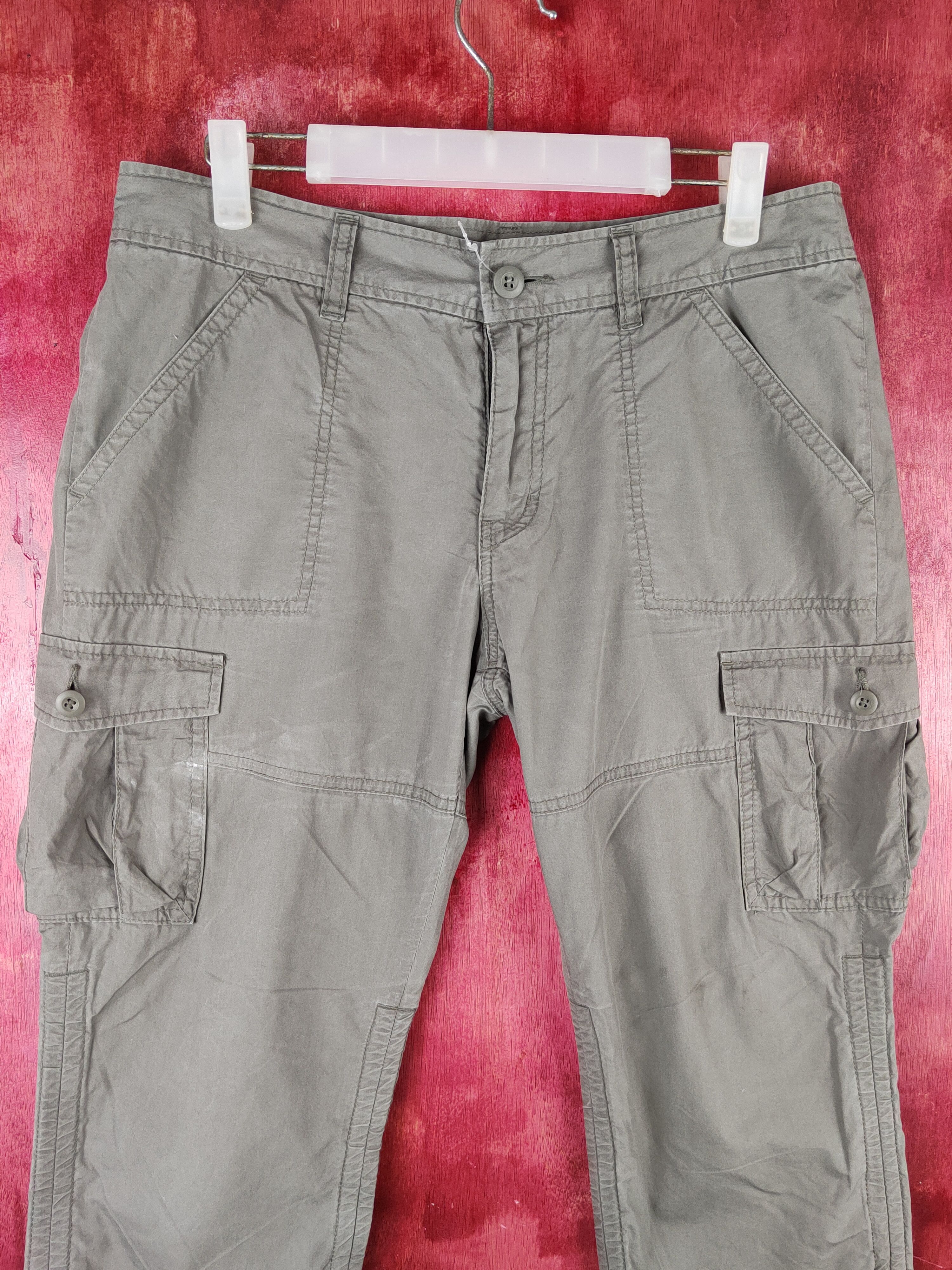 Japanese Brand × Uniqlo Uniqlo Olive Multipocket Tactical Half Pants #S1511 Size 30" / US 8 / IT 44 - 2 Thumbnail