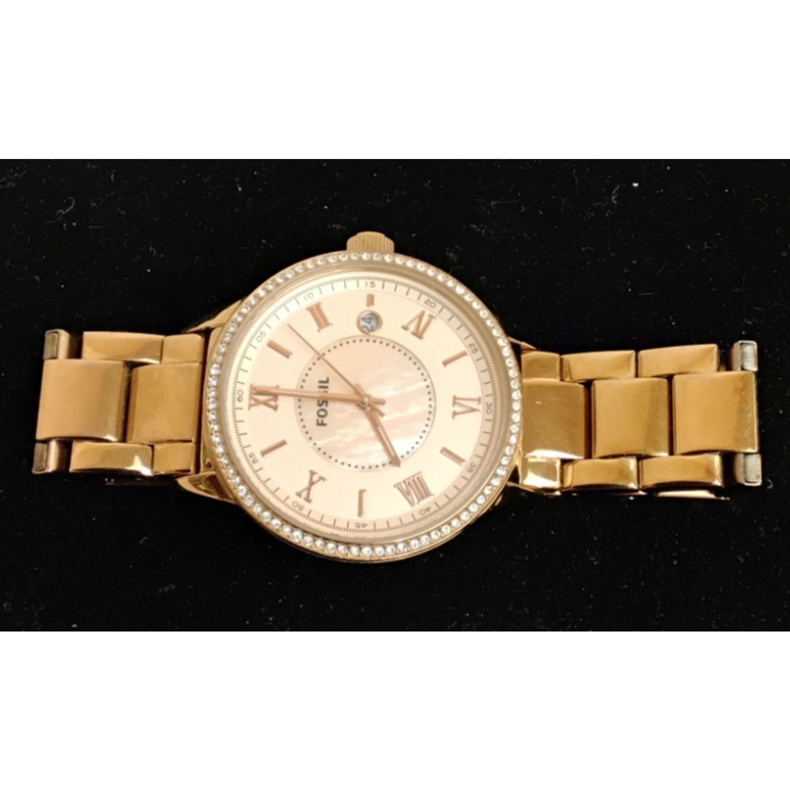 Fossil Fossil Watch Ladies BQ1108 Rose Gold Stainless Steel Size ONE SIZE - 3 Thumbnail