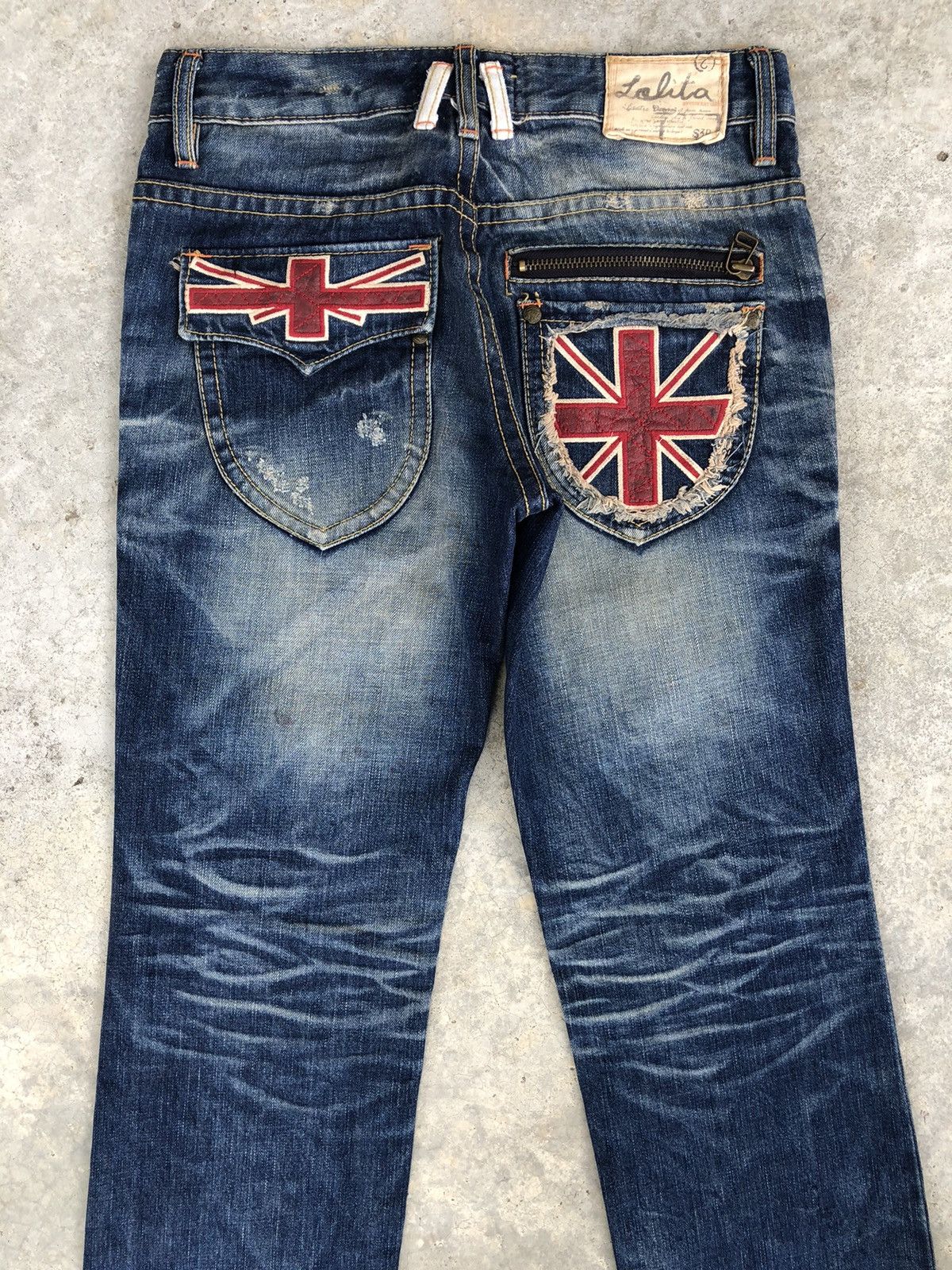 Japanese Brand Yoshitomo Nara Lolita Distressed Jeans Punk Style Blue Size US 31 - 8 Thumbnail