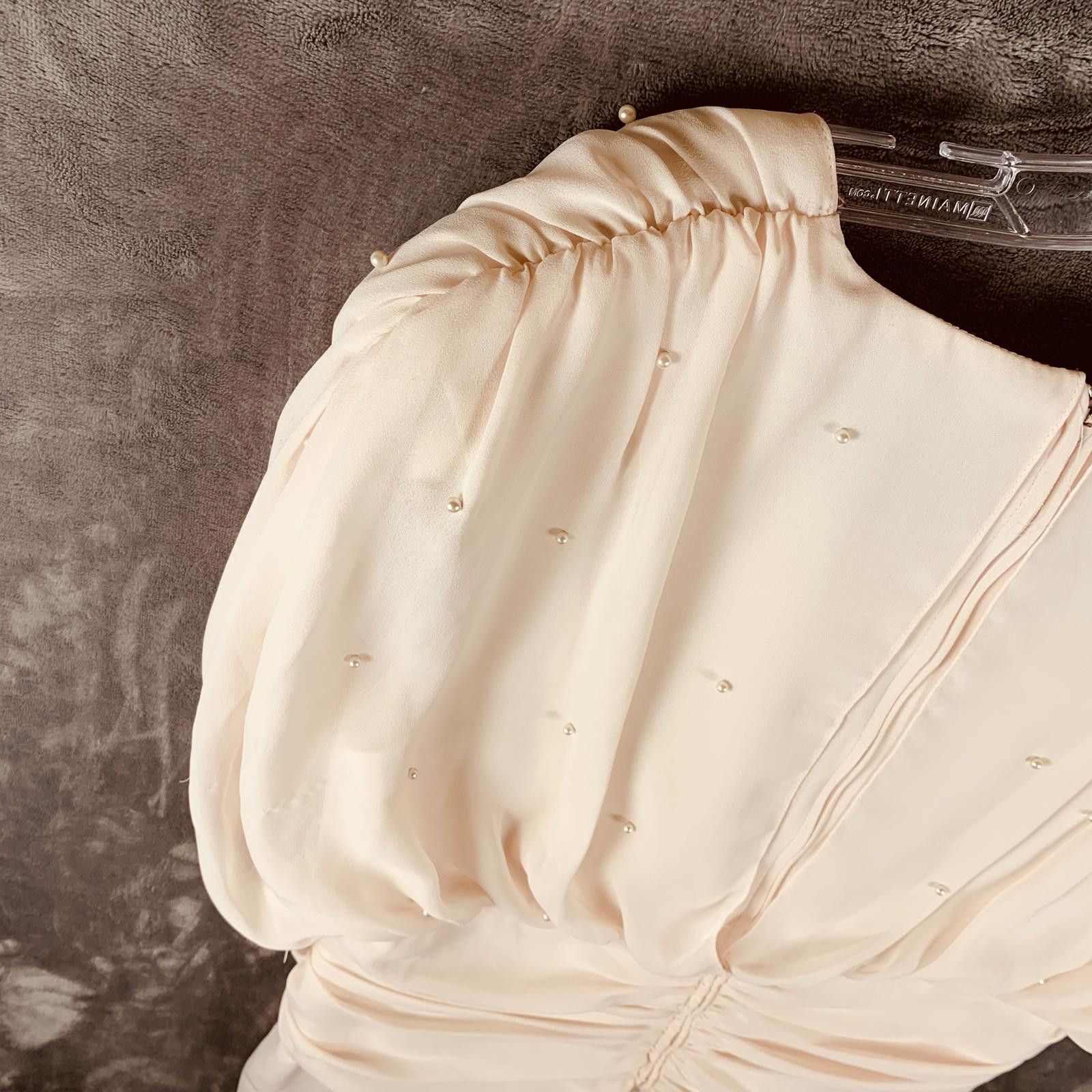 Patagonia Vintage Patra Womens Midi Dress in Soft Beige (387) Size L / US 10 / IT 46 - 10 Thumbnail
