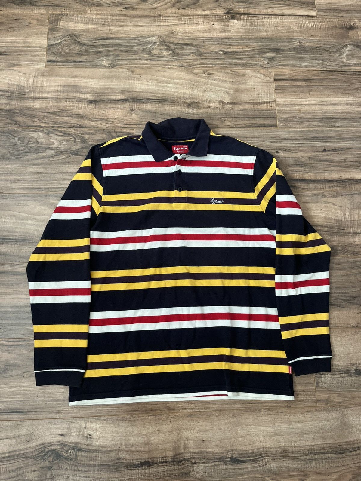 Supreme Supreme Multi Stripe Rugby Size US XL / EU 56 / 4 - 1 Thumbnail