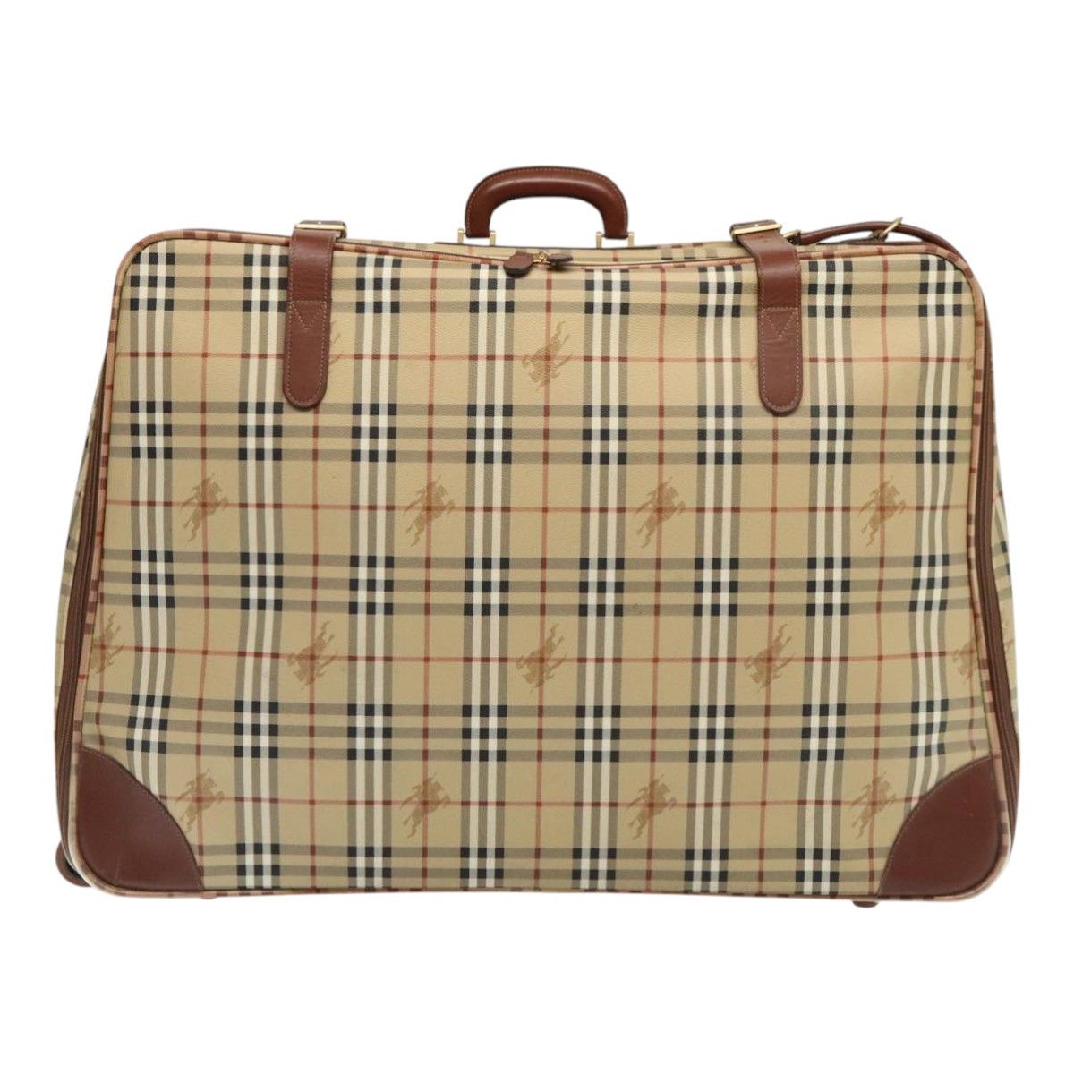 Burberry Nova Check Beige Canvas Travel Bag (Pre-Owned) Size ONE SIZE - 1 Thumbnail