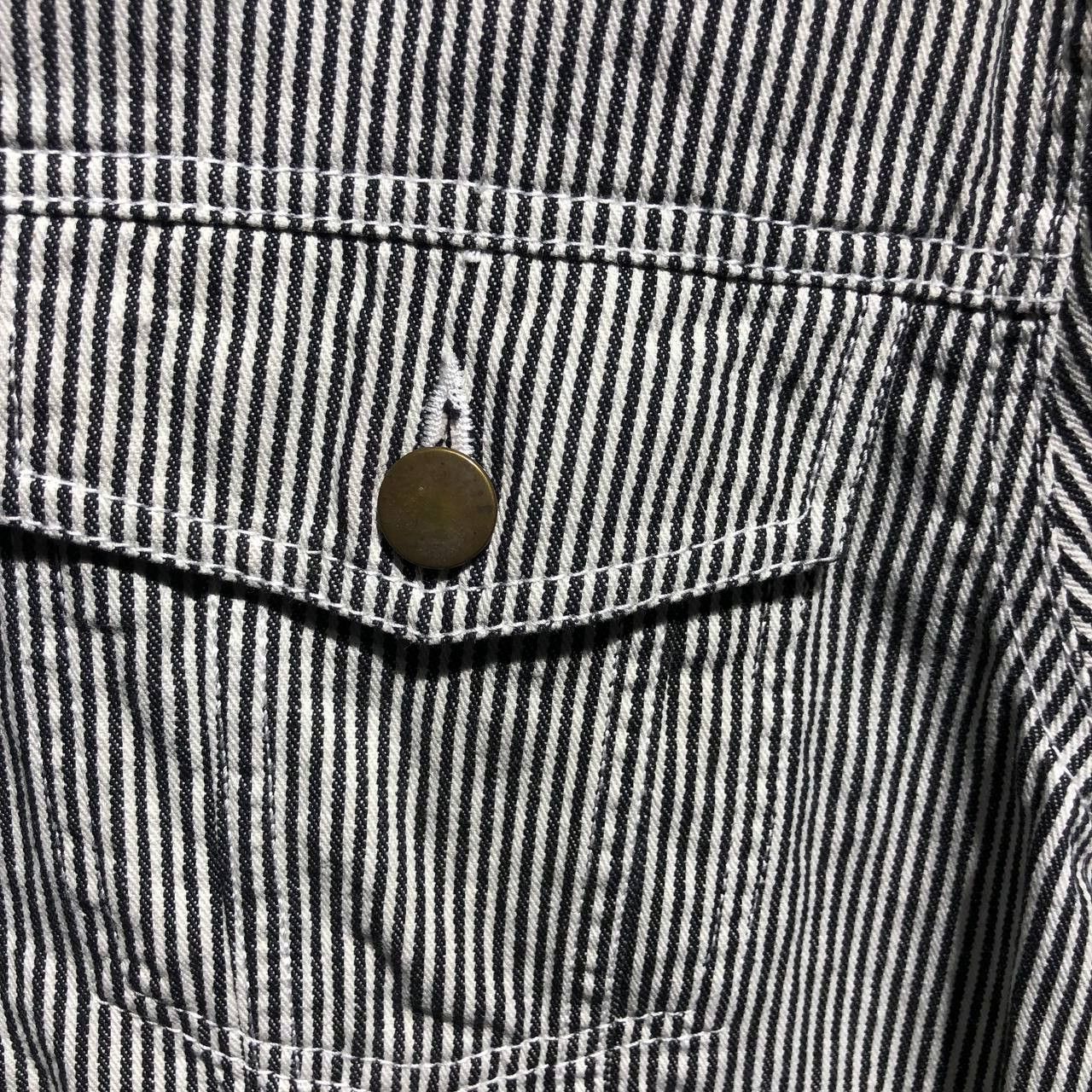 AMI Ami Paris Alexandre Mattiussi Denim striped jacket Size US S / EU 44-46 / 1 - 5 Thumbnail