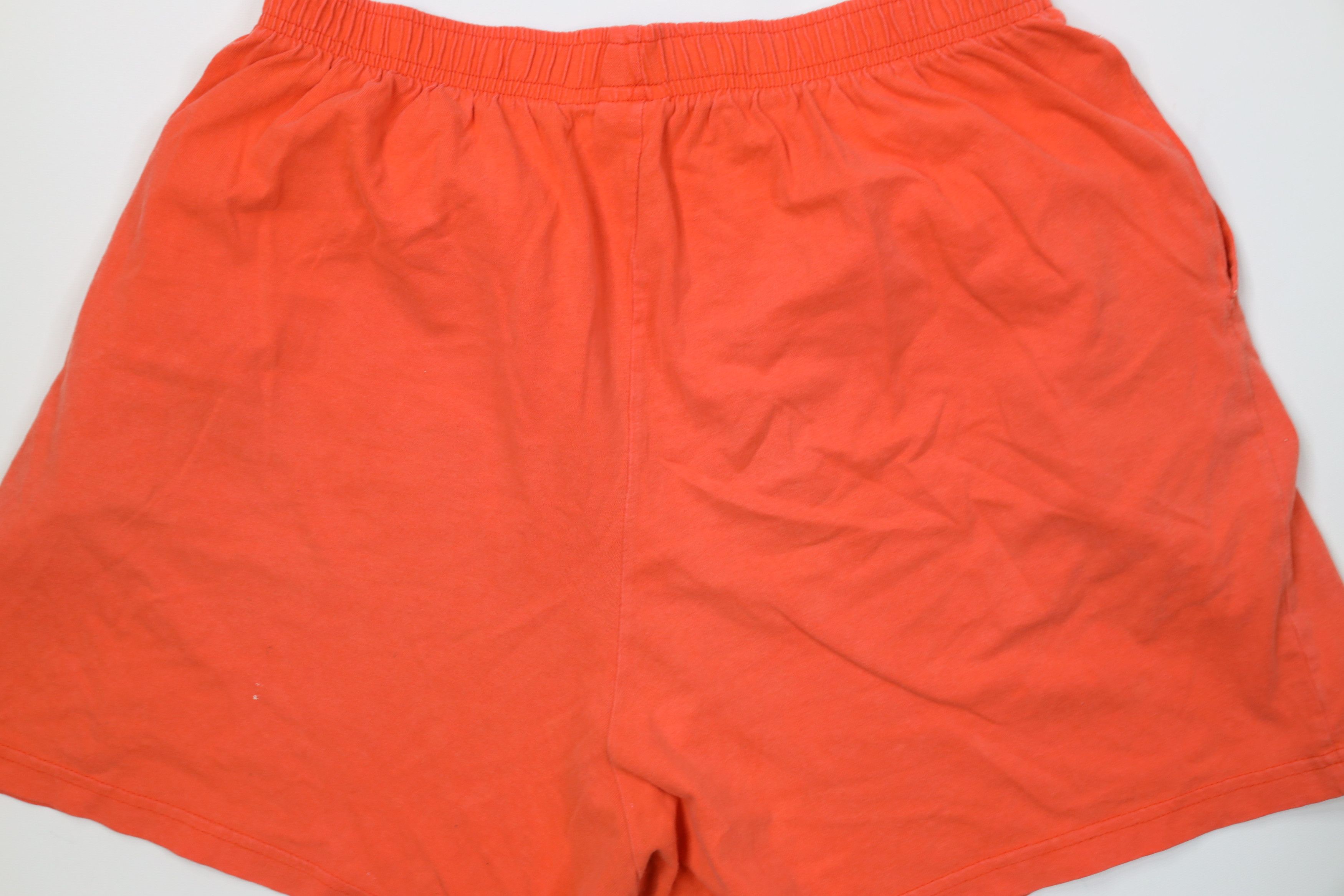 Disney Vintage 90s Disney Mickey Mouse Shorts Orange Cotton USA Size 32" / US 10 / IT 46 - 12 Thumbnail